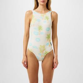 Palm Angels Textured Neon Swimsuit