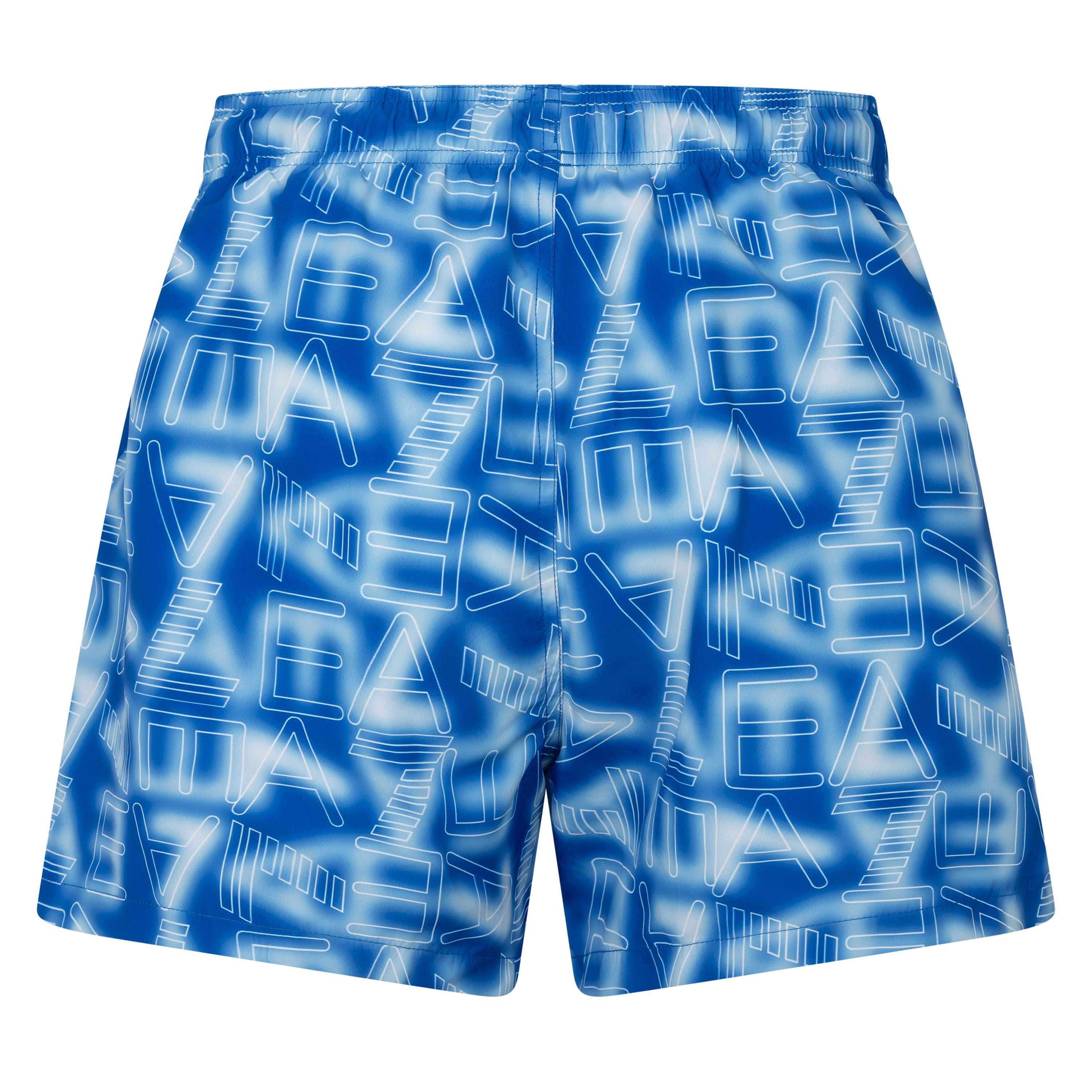 Sea/White - EA7 - EA7 Boxer Beachwear Sn99 - 2