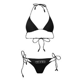 Off White Triangle Bikini Set