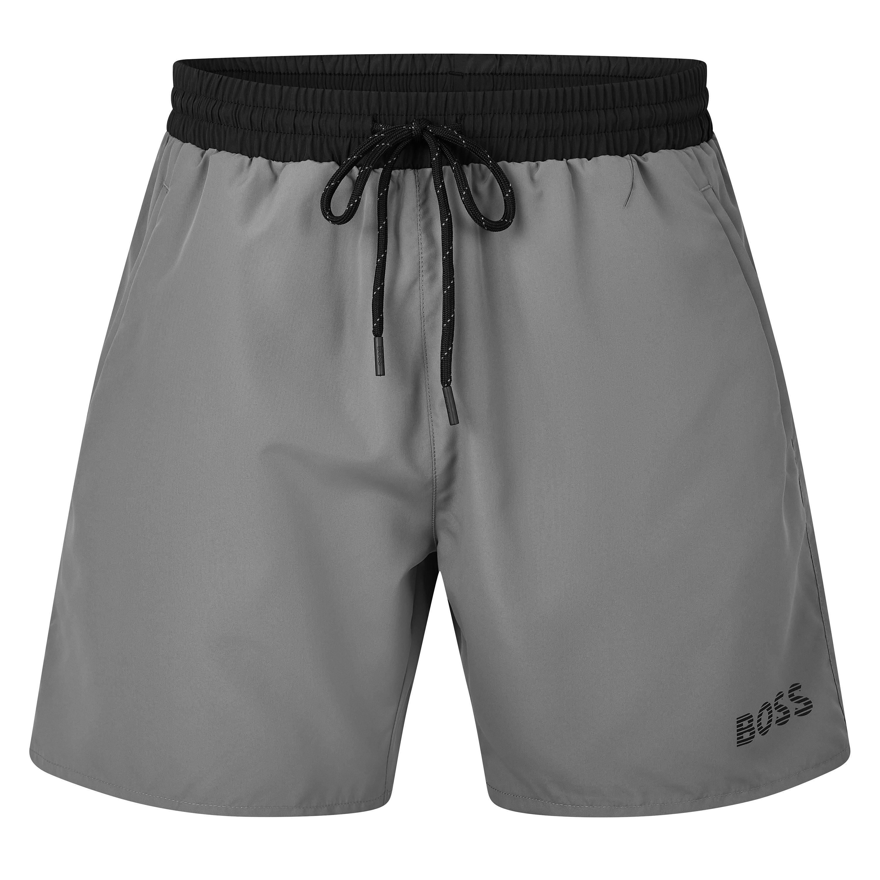 Boss Men's Sailfish Swim Shorts - Grey/Blk 010 - Large