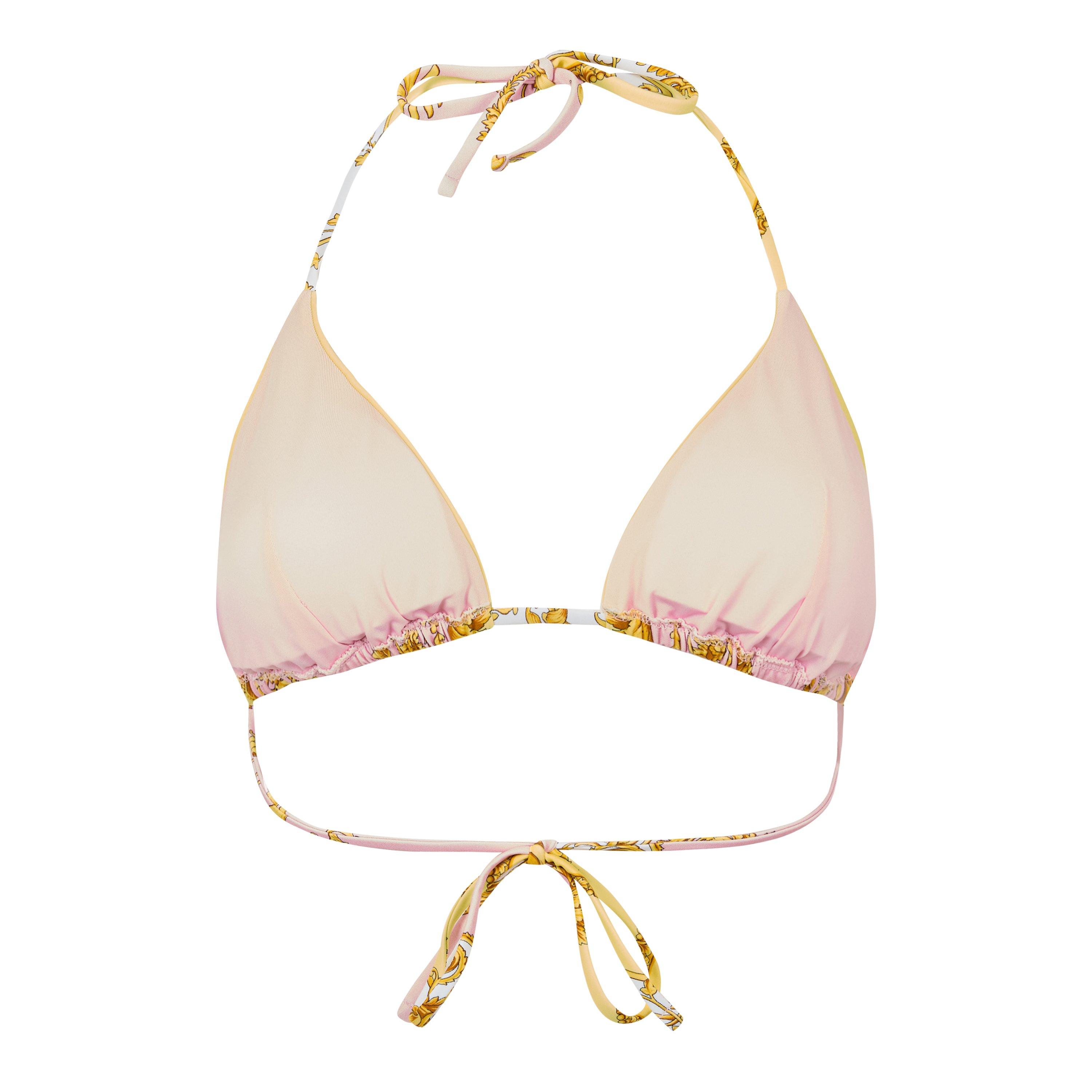 Yellow/Rose - Versace - Women's Triangle Bikini - 2