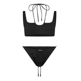 Off White Logo Bikini Set