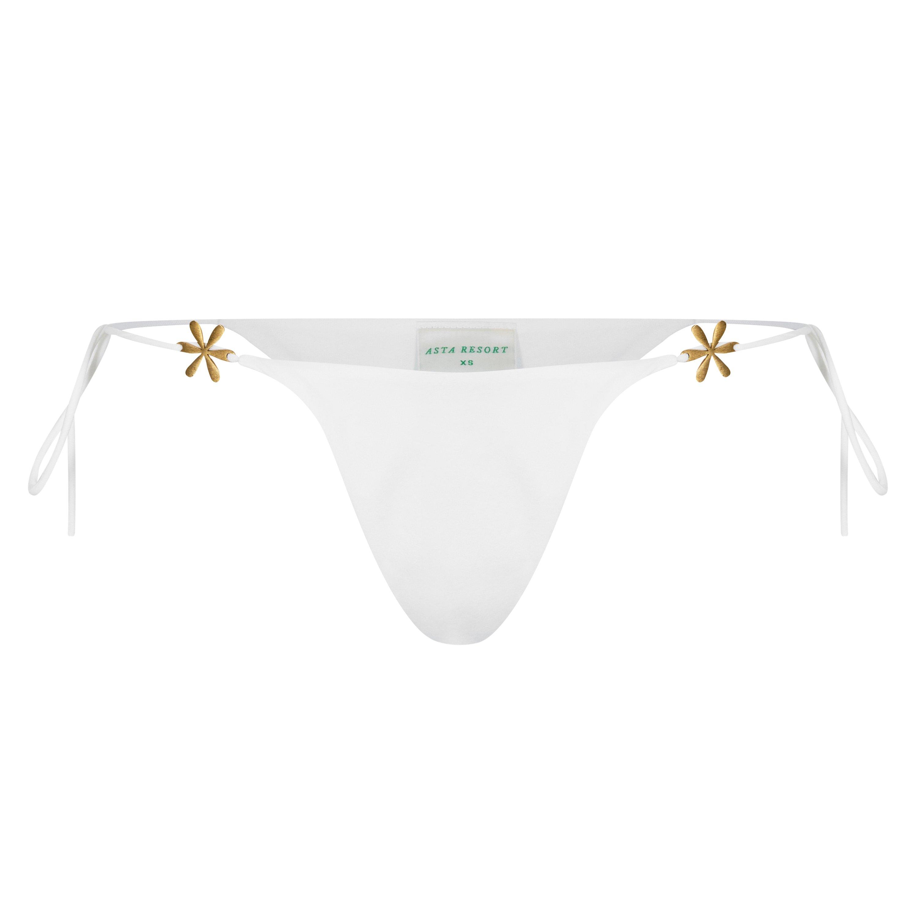 White - Asta Resort - Juliana Bikini Bottoms - 7