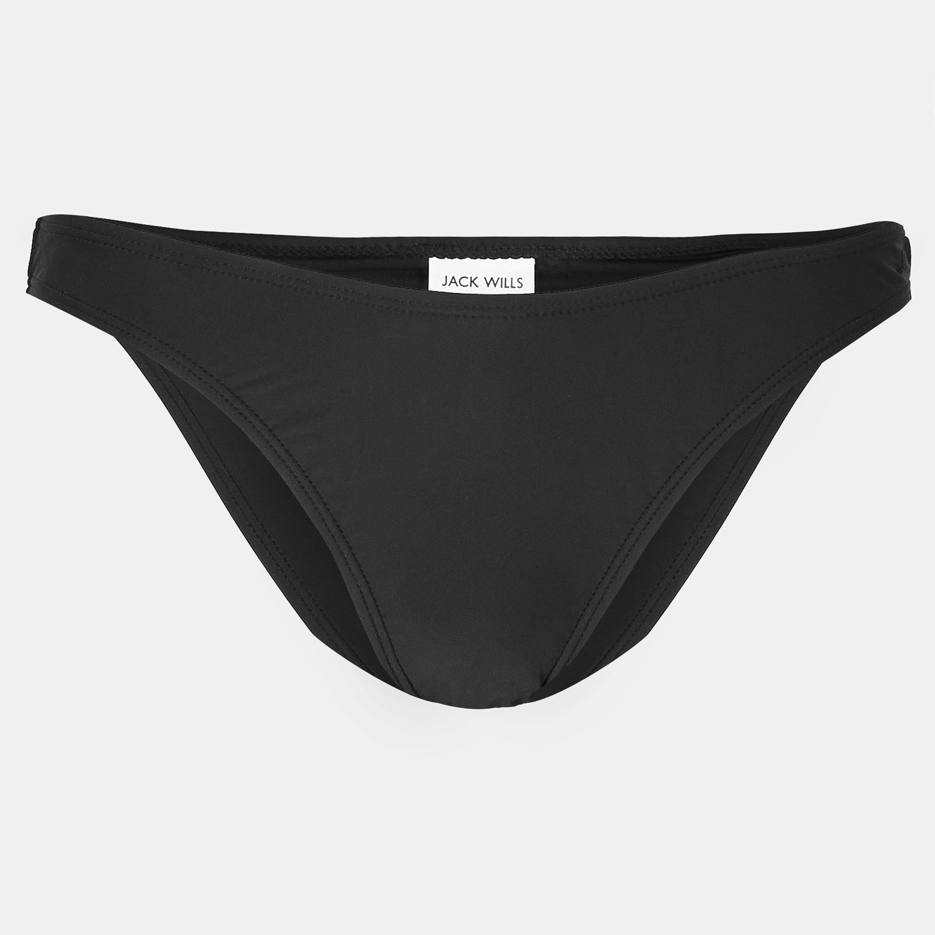 Jack Wills Women's Tanga Bikini Bottom - Black - 16 (XL)