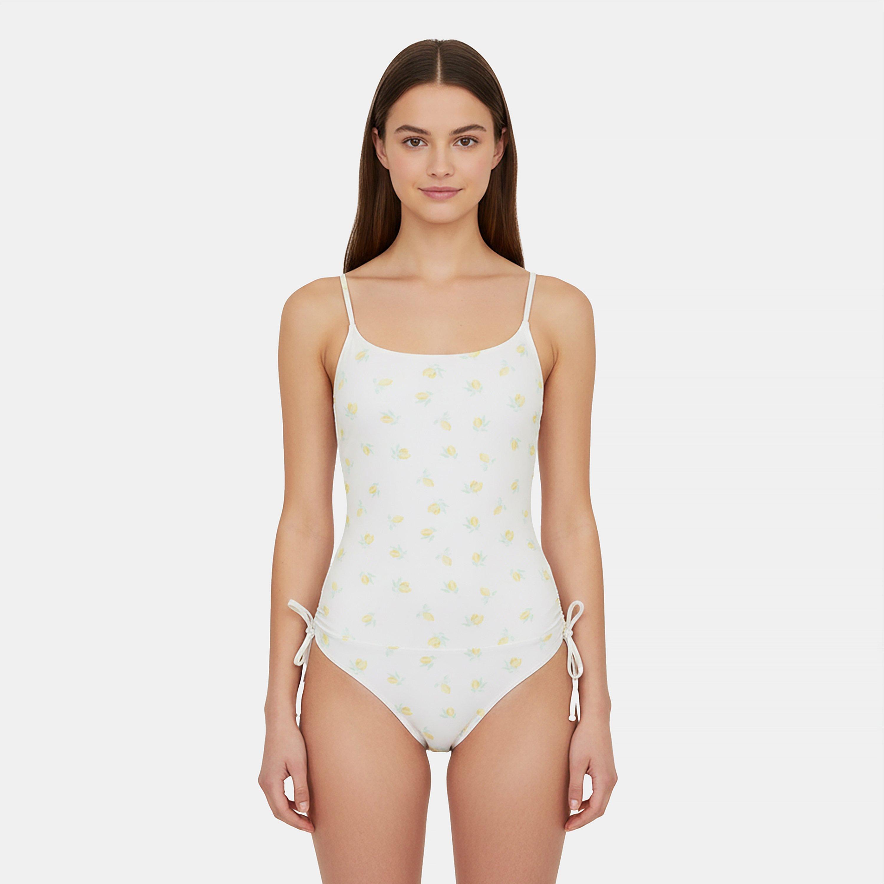 Lemon Print - Jack Wills - Women's JW Ruched Balconette Swimsuit - 3