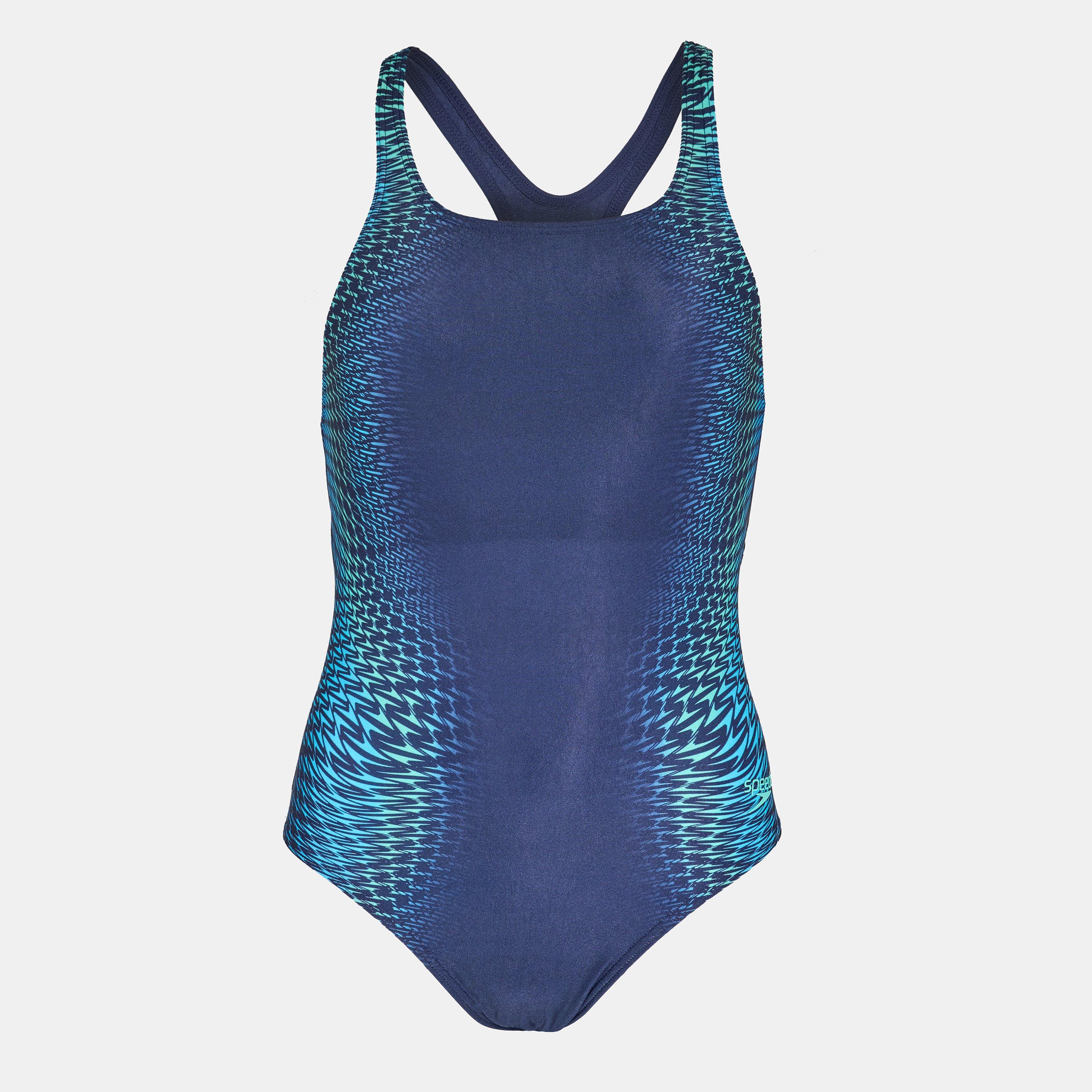 Speedo Women's Laneback One-Piece Swimsuit - Lagoon Blue - 10 (S)