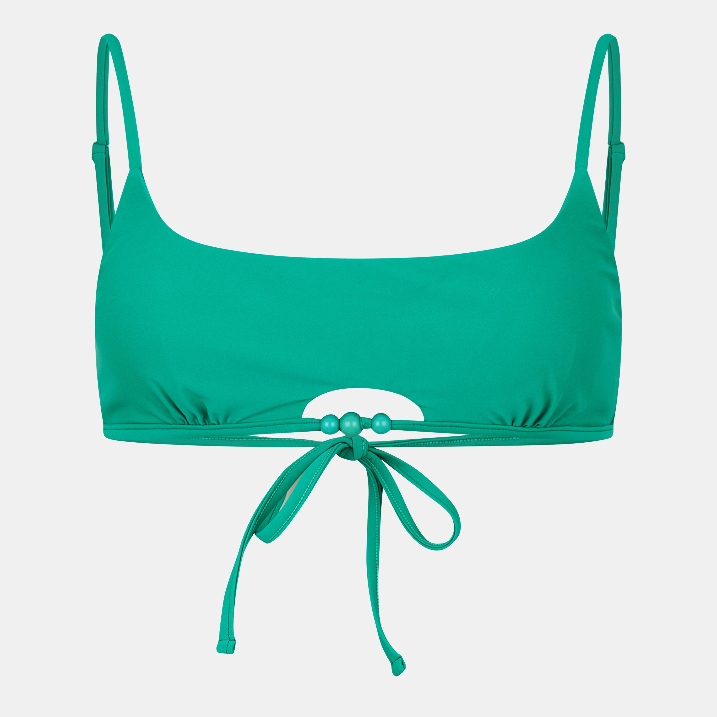 Jack Wills Women's Emerald Cropped Scoop Neck Sleeveless Bra - 10 (S) - Image 3