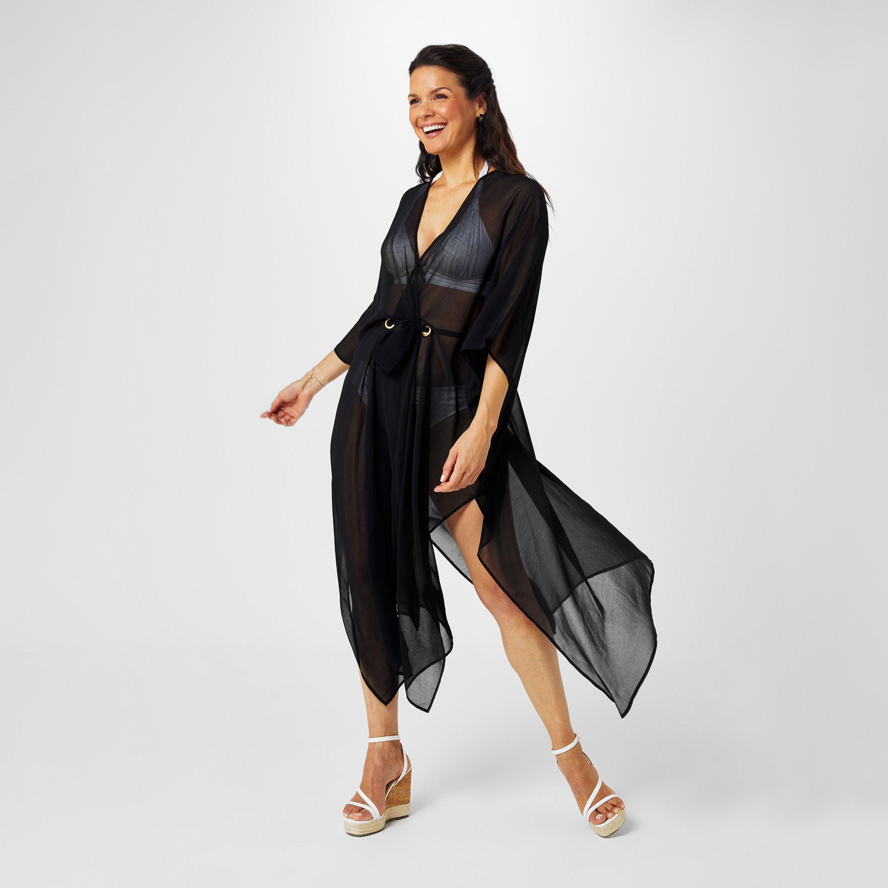 Black - Biba - Chiffon Kaftan - 1