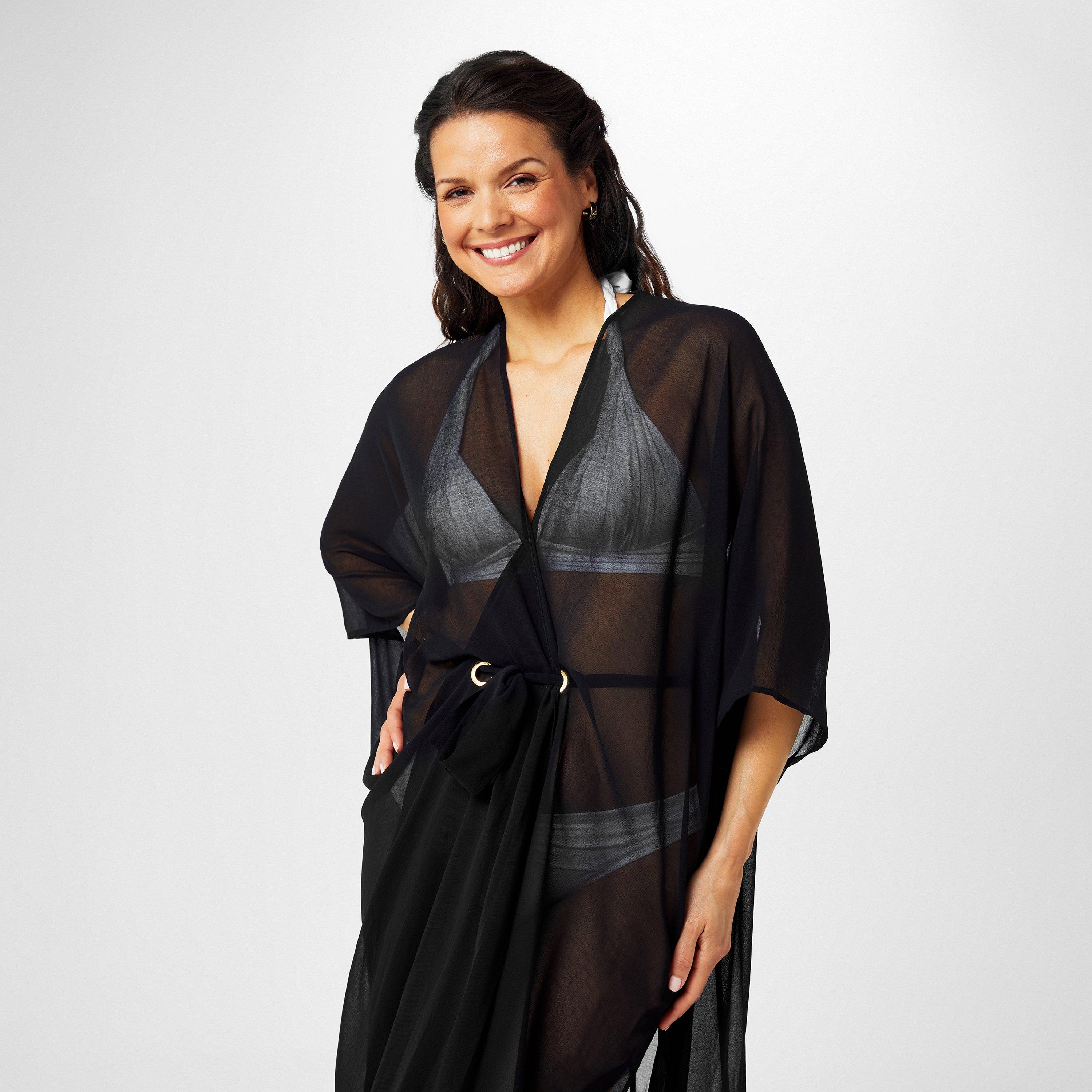 Black - Biba - Biba Chiffon Kaftan - 3