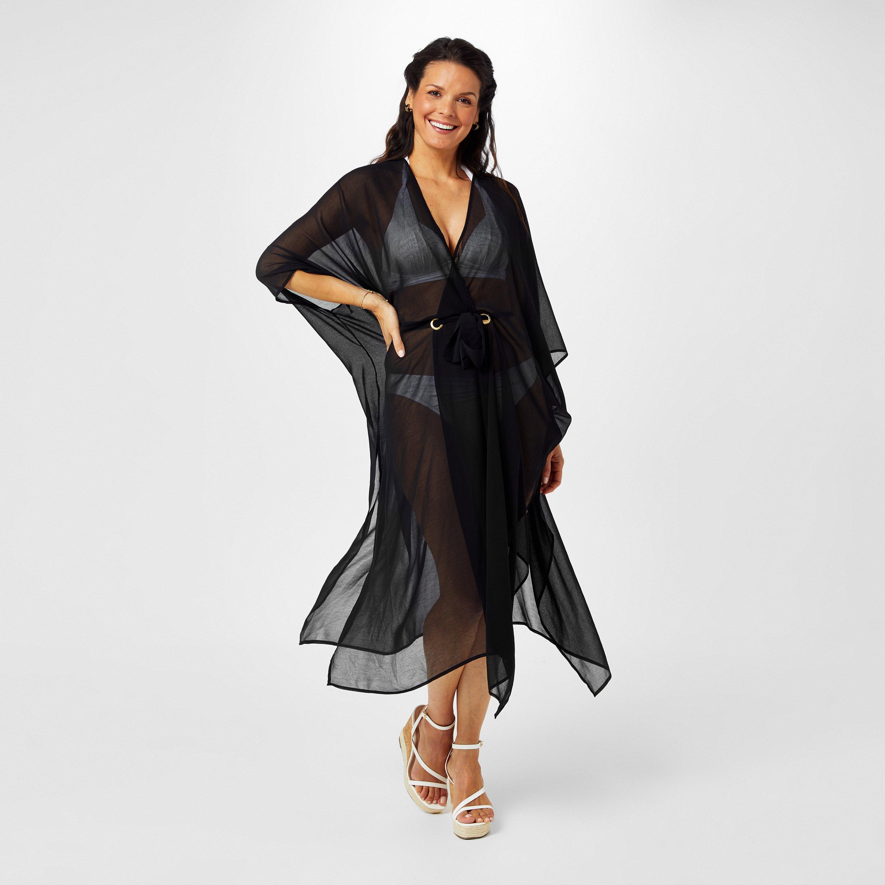 Black - Biba - Biba Chiffon Kaftan - 4