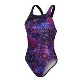 Speedo All over Digital Leader Back Swimsuit Womens