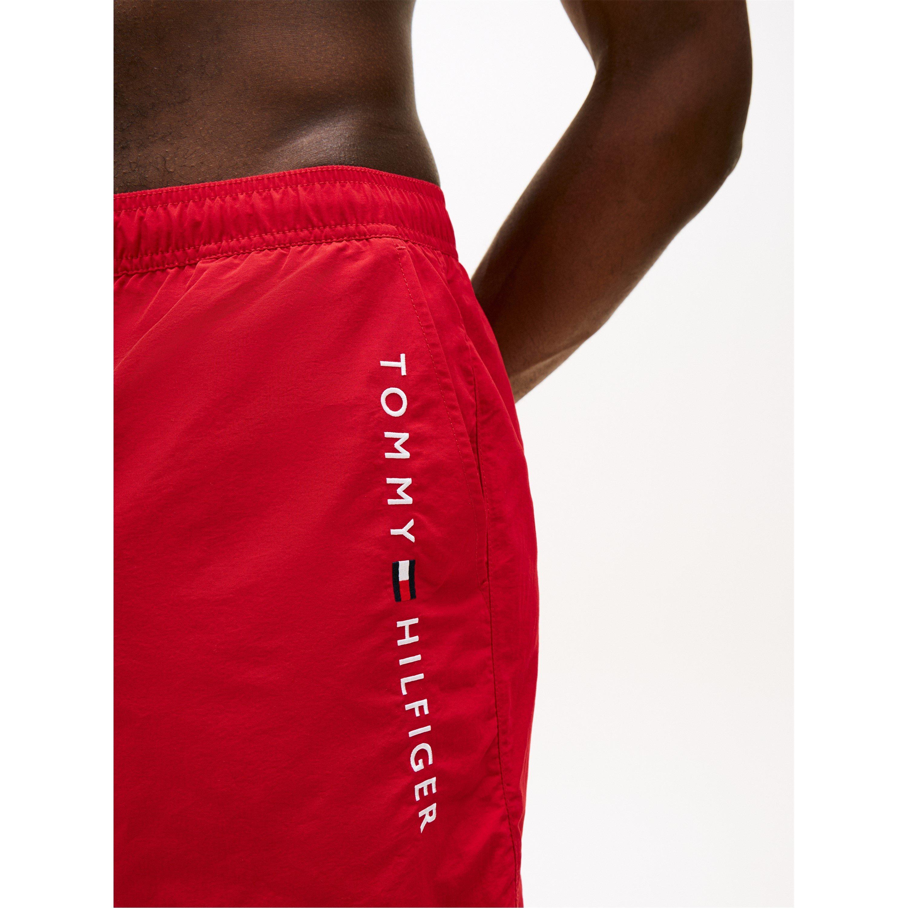 Mittleres Rot - Tommy Hilfiger - Original Logo Mid Swim Shorts - 3