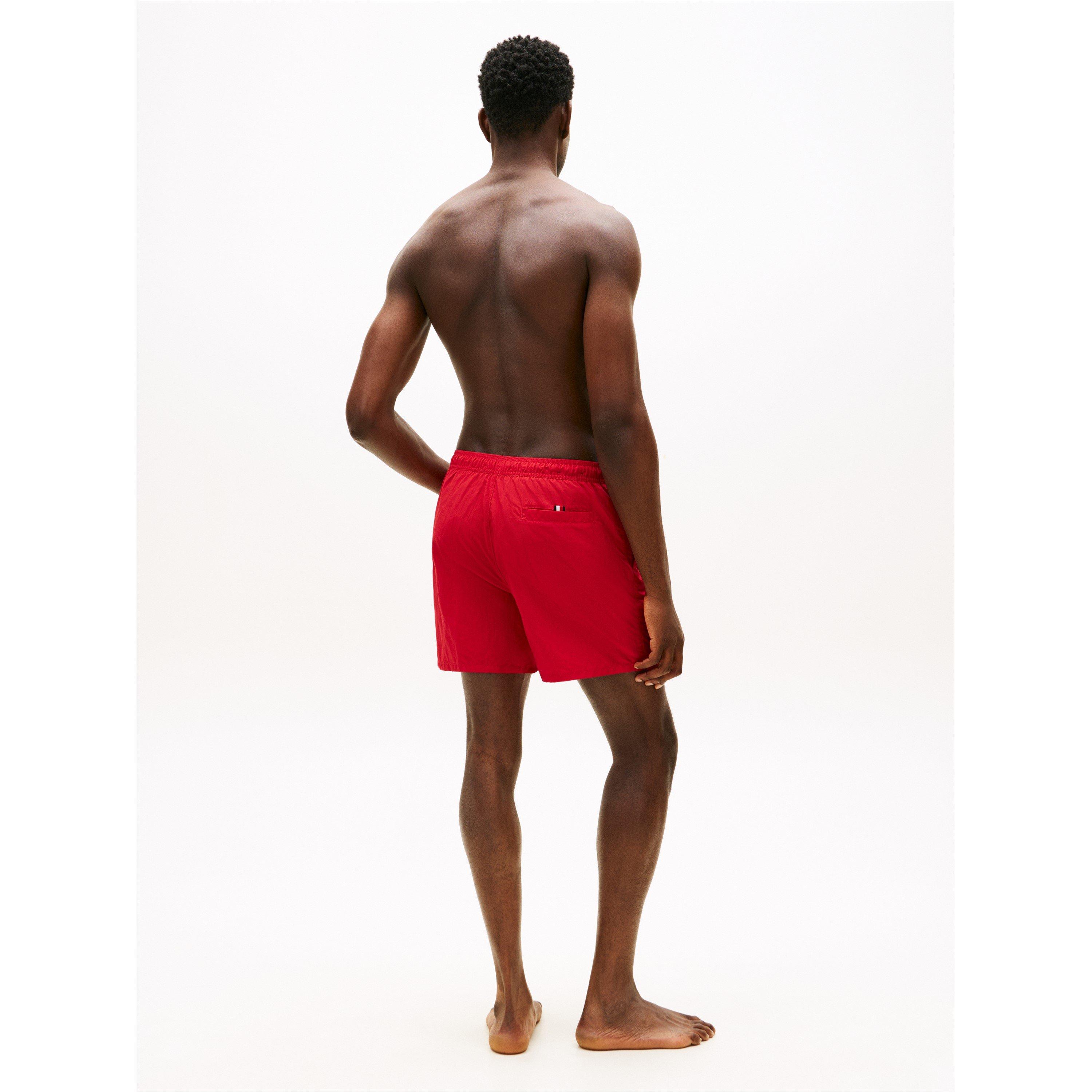 Mittleres Rot - Tommy Hilfiger - Original Logo Mid Swim Shorts - 5