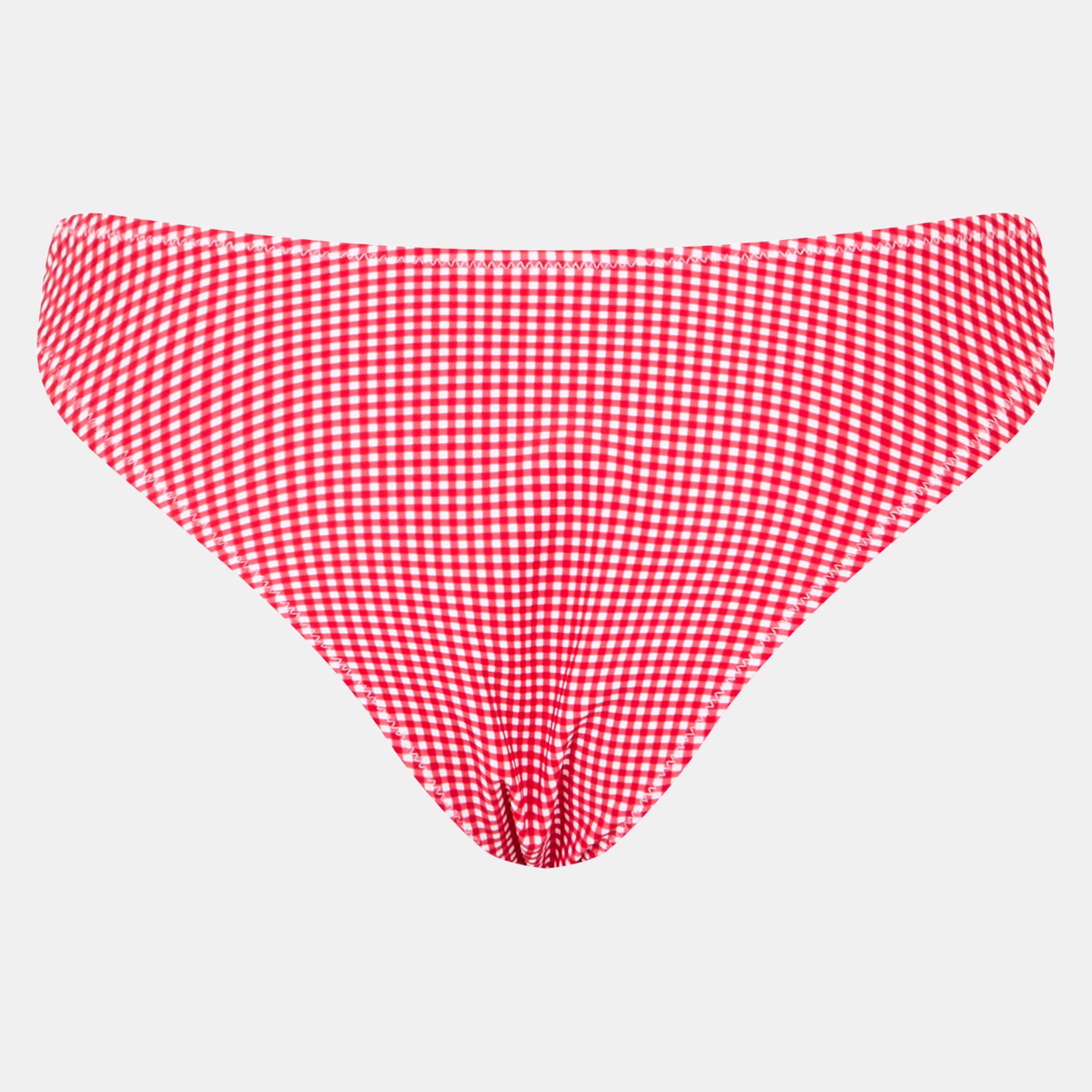Red Gingham - Jack Wills - V-Shaped Tanga Bikini Bottoms - 2