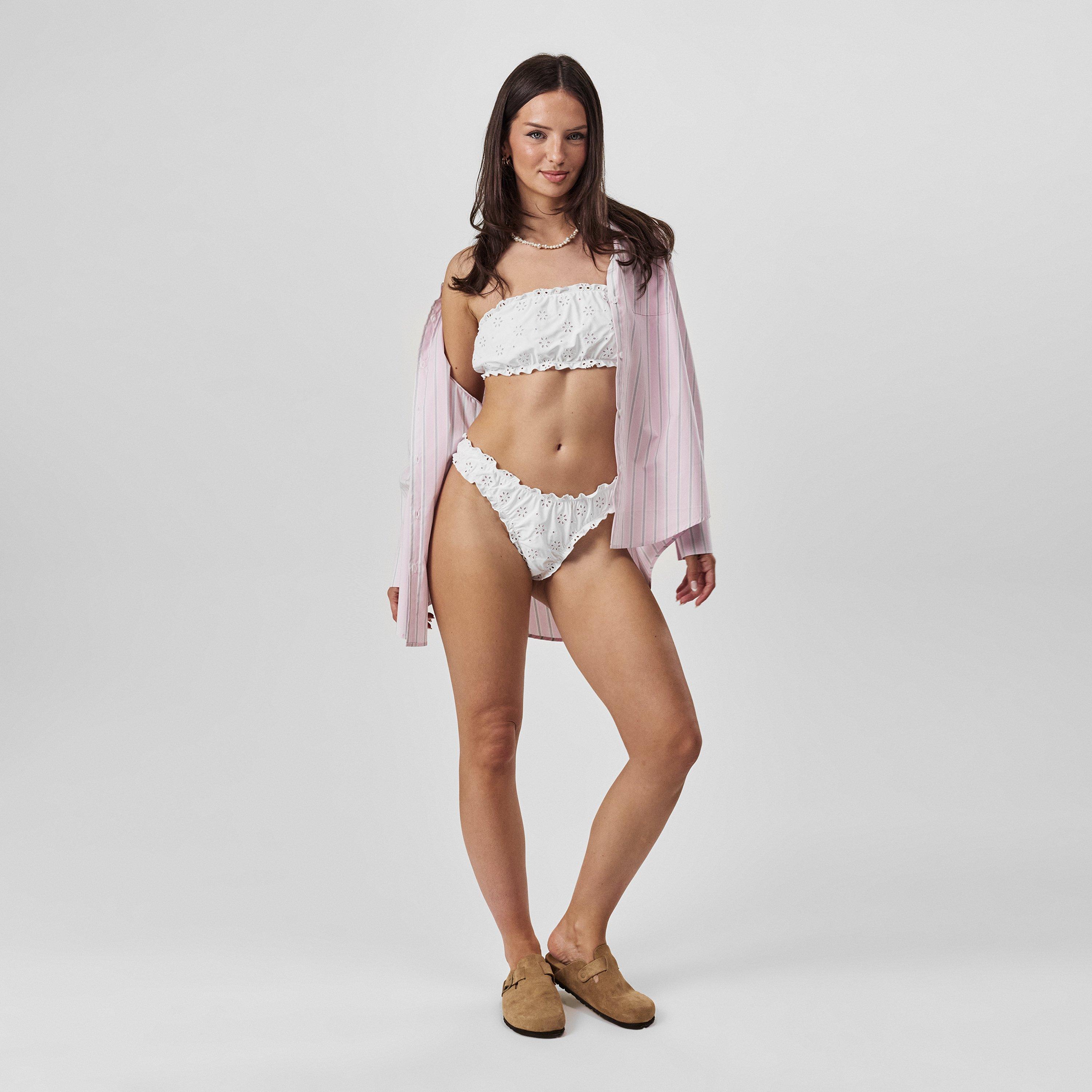 Sale Marino - Jack Wills - JW Broderie Tanga Bikini Bottoms - 4