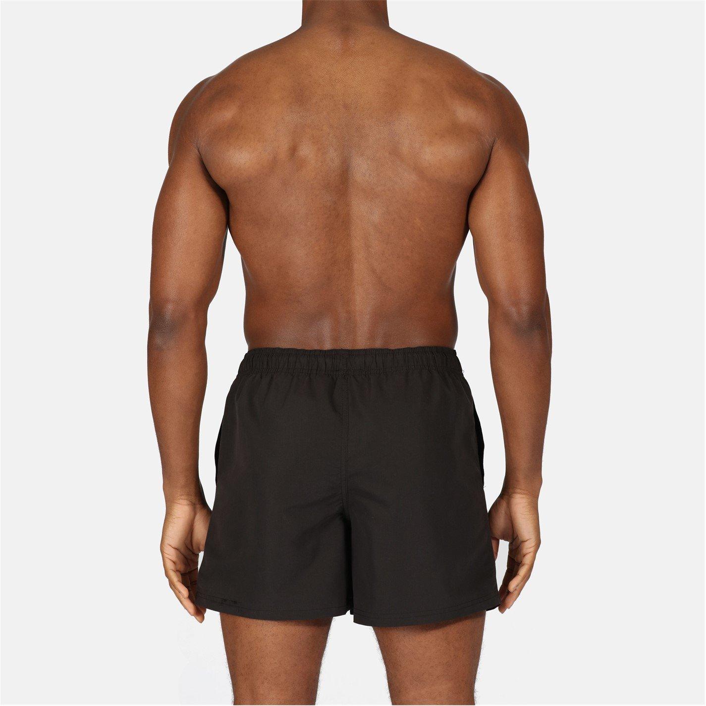Black - Reebok - Mens Swim Shorts Yale - 6