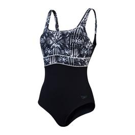 Speedo Digital Printed Medalist Swimsuit Womens