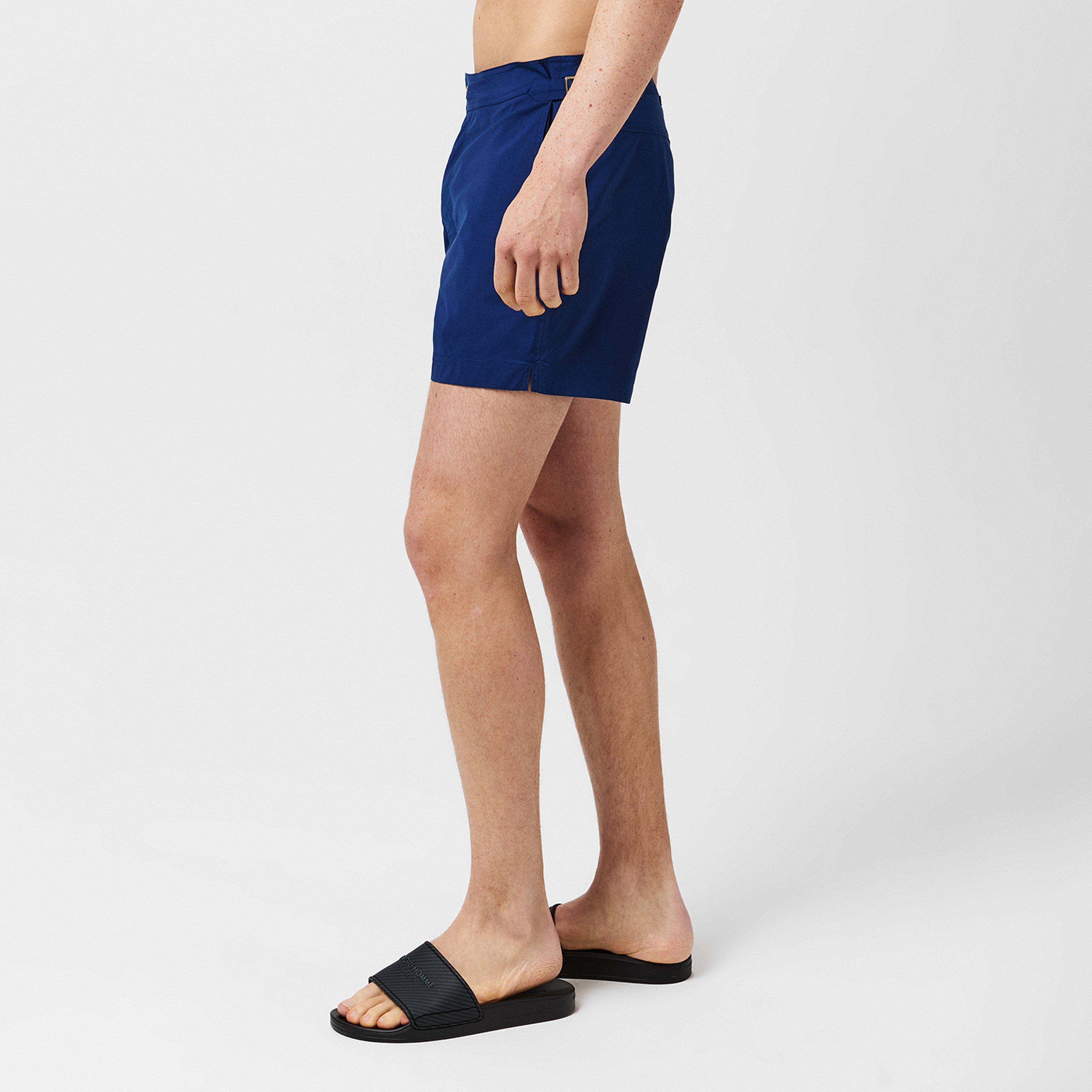 Yves Blue - Tom Ford - Men's Poplin Swim Shorts - 2