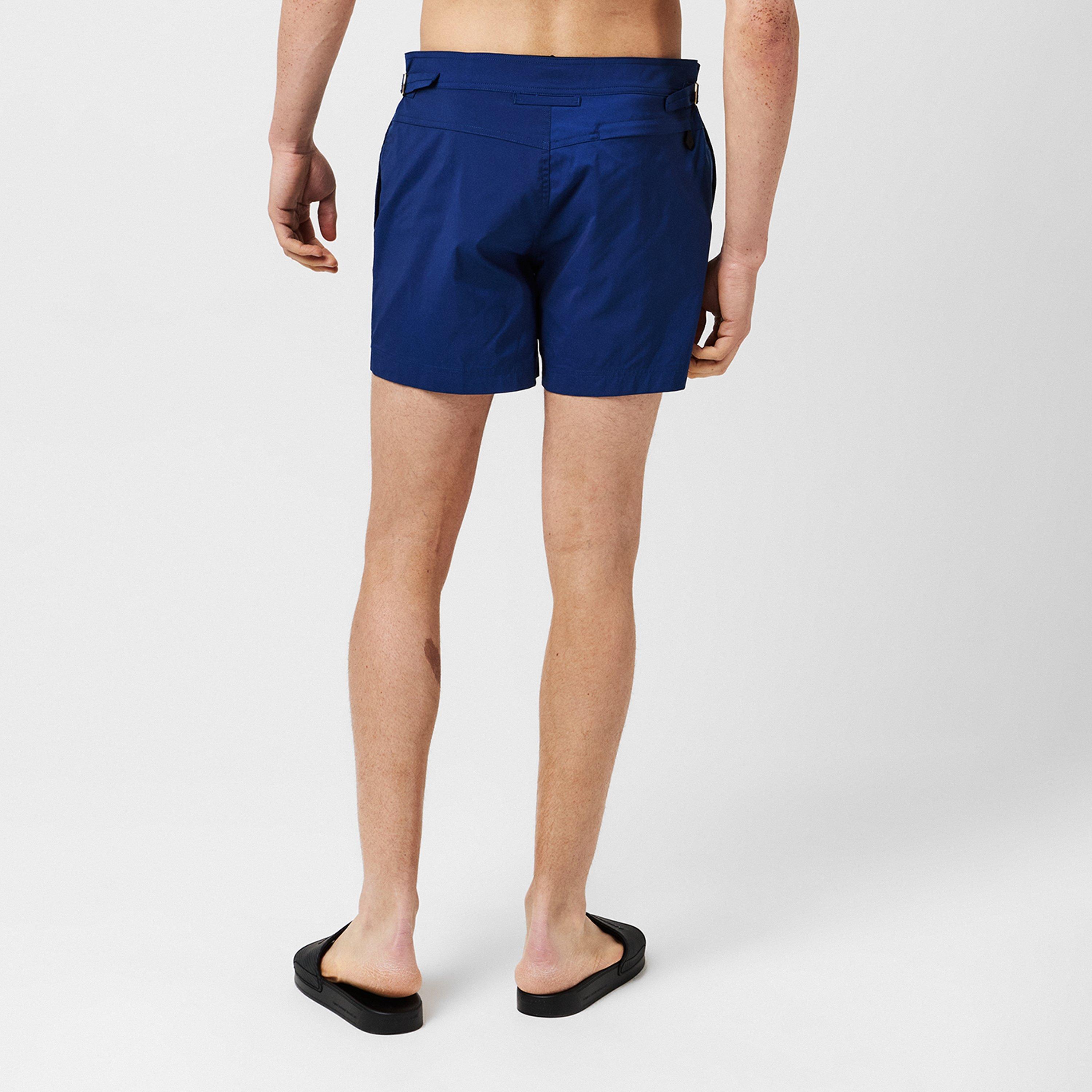 Yves Blue - Tom Ford - Men's Poplin Swim Shorts - 3