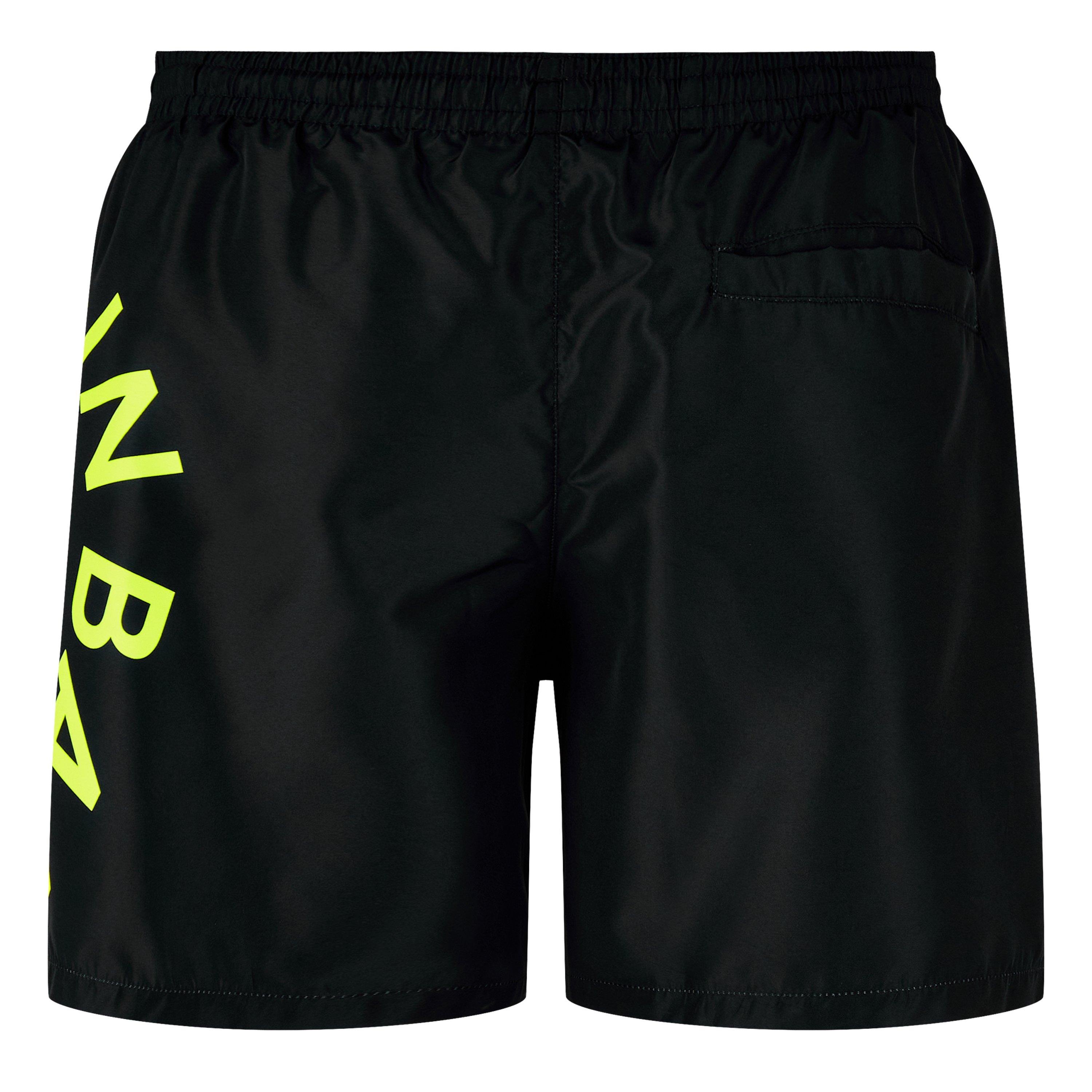 Black/Yellow - Balmain - Men's Circle Swim Shorts - 2