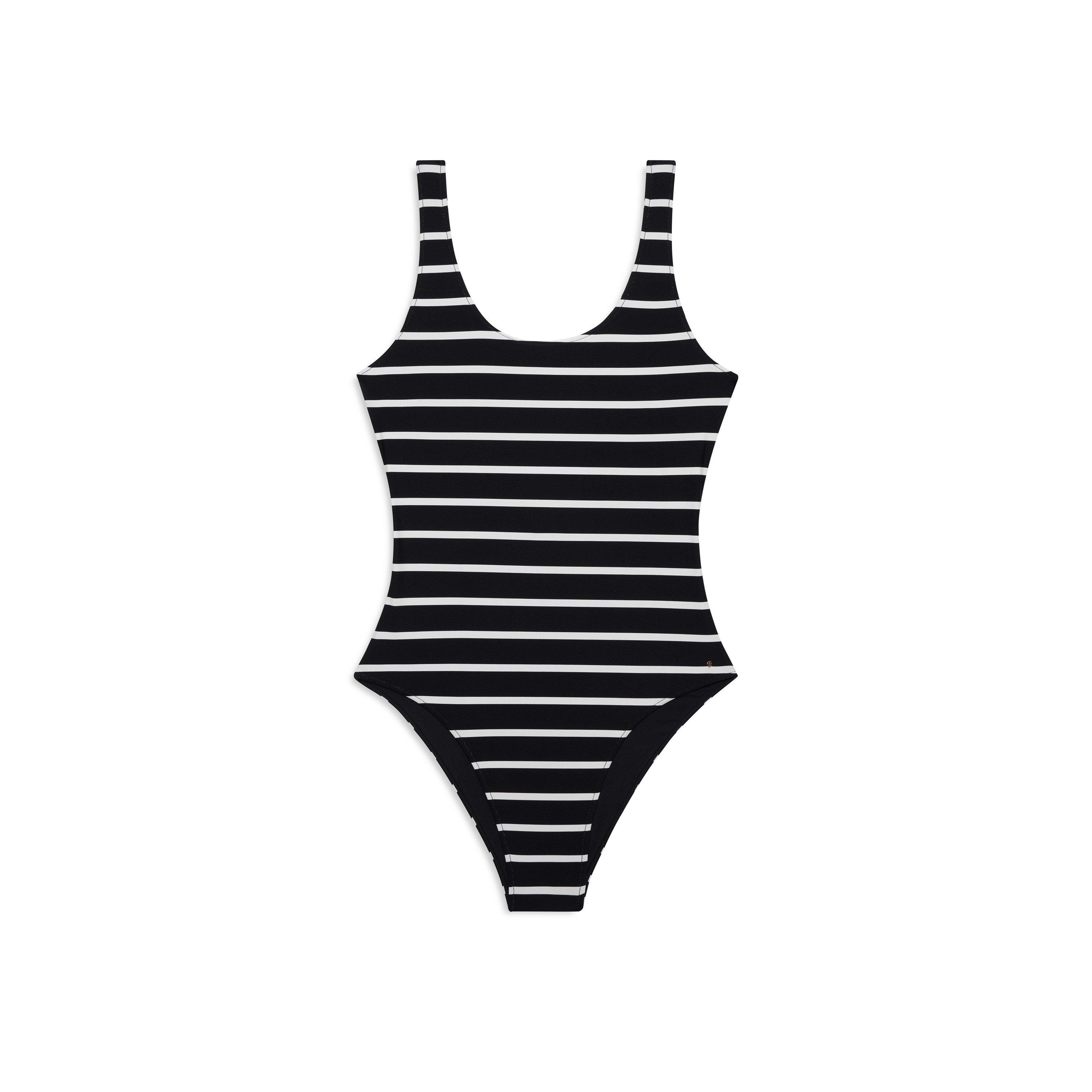 Black Mono - Anine Bing - Women's Jace Scoop Neck Swimsuit - 1