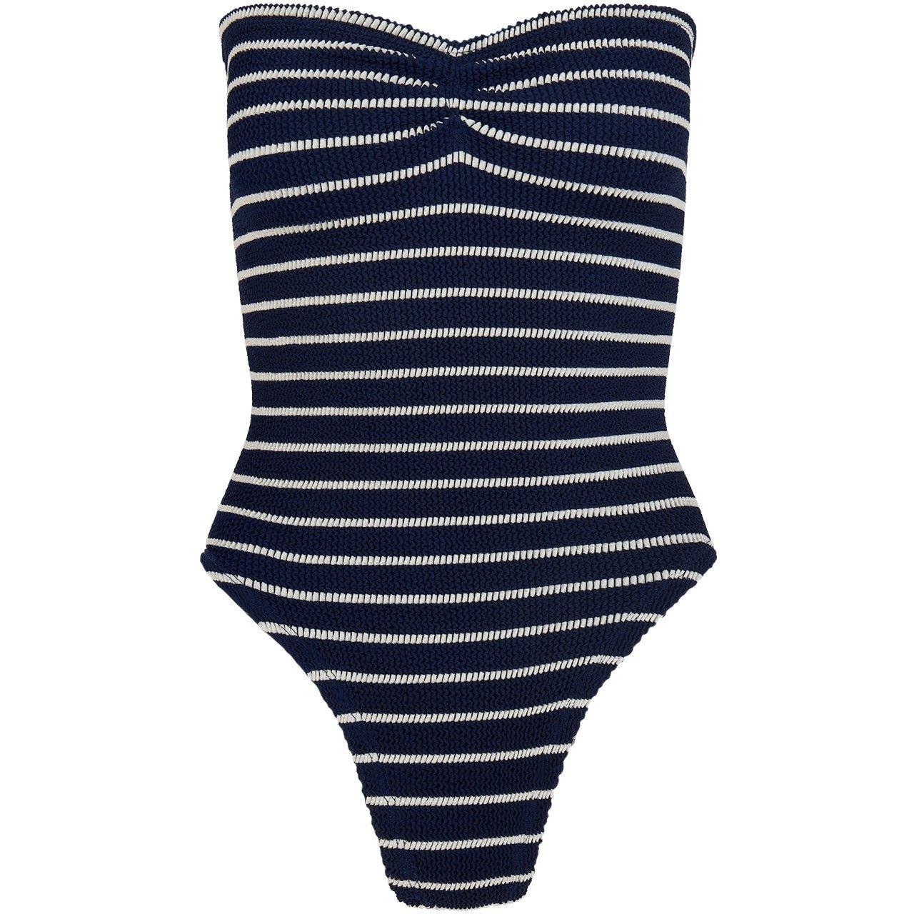 Navy/White - Hunza G - Brokke Swimsuit - 3