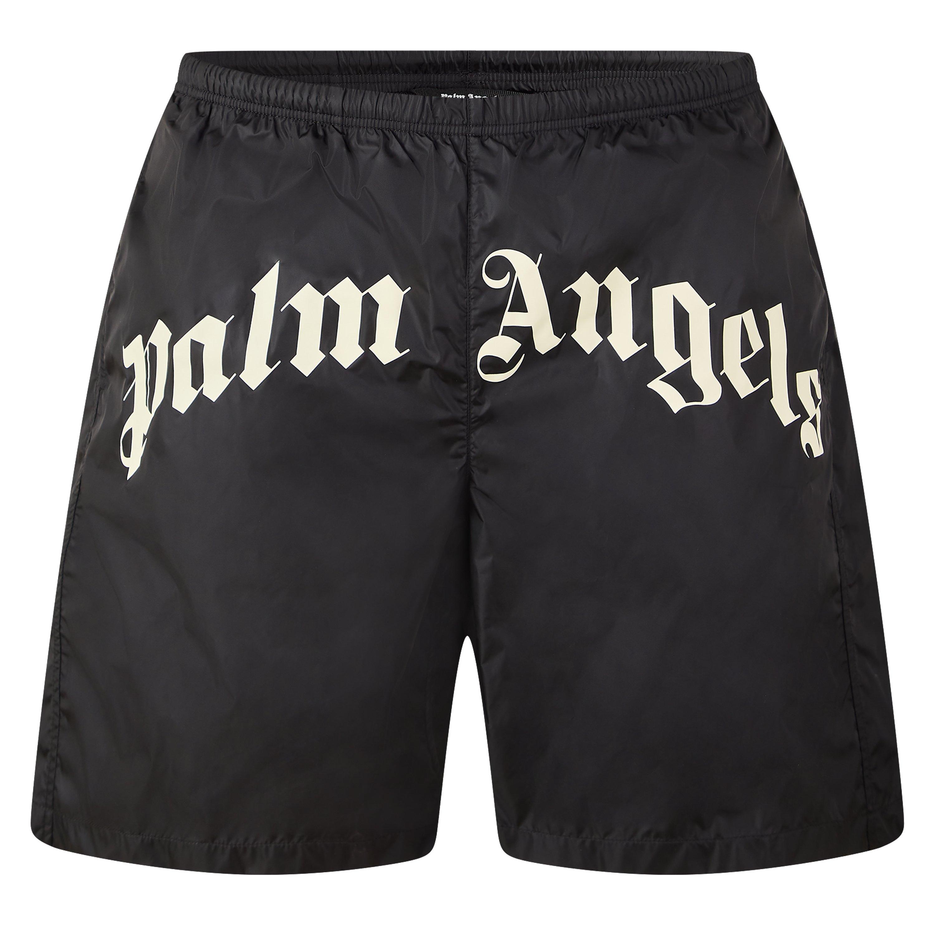 Black/White - Palm Angels - Men's Swim Shorts - 1