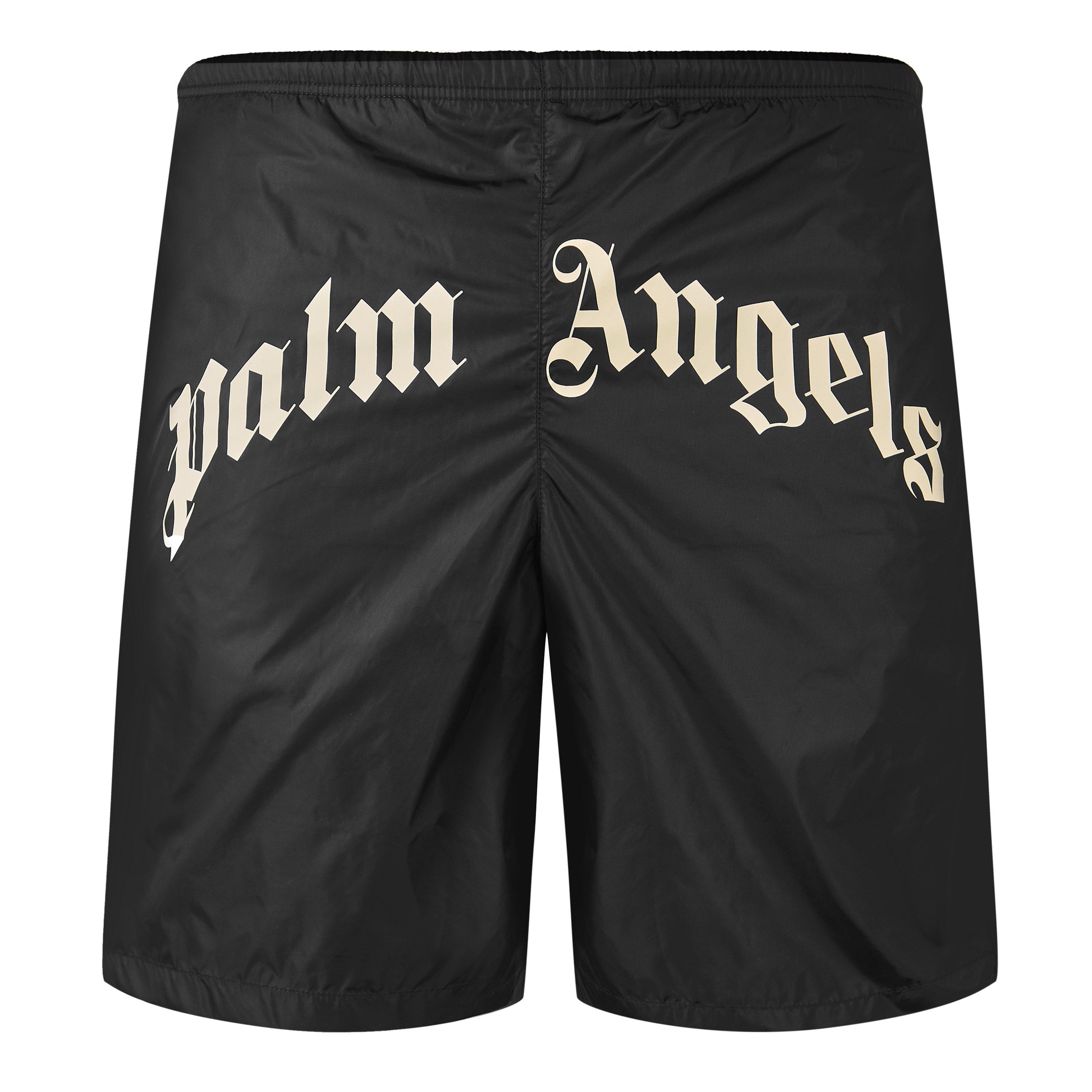 Black/White - Palm Angels - Men's Swim Shorts - 1