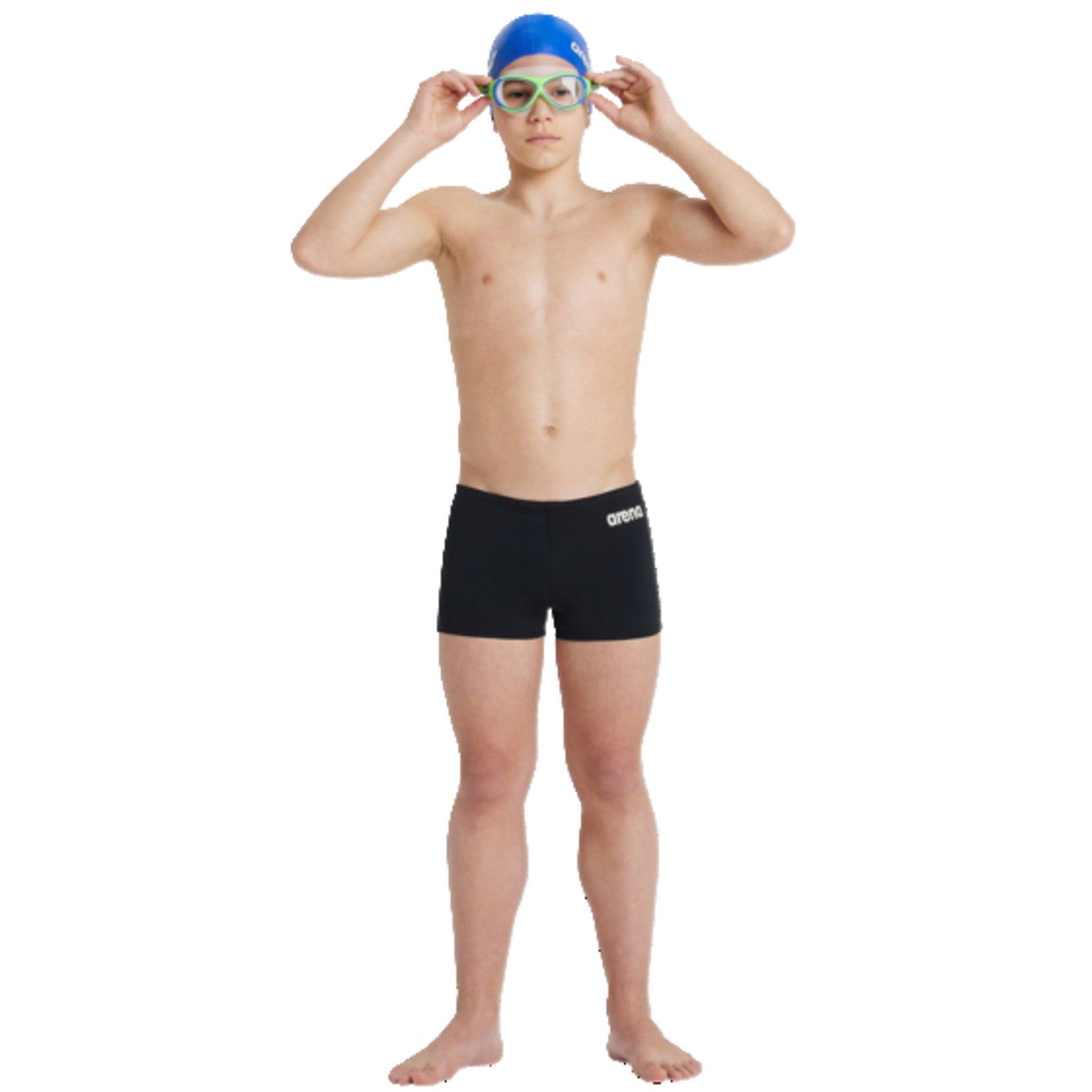 Black/White - Arena - Solid Team Swim Shorts - 6