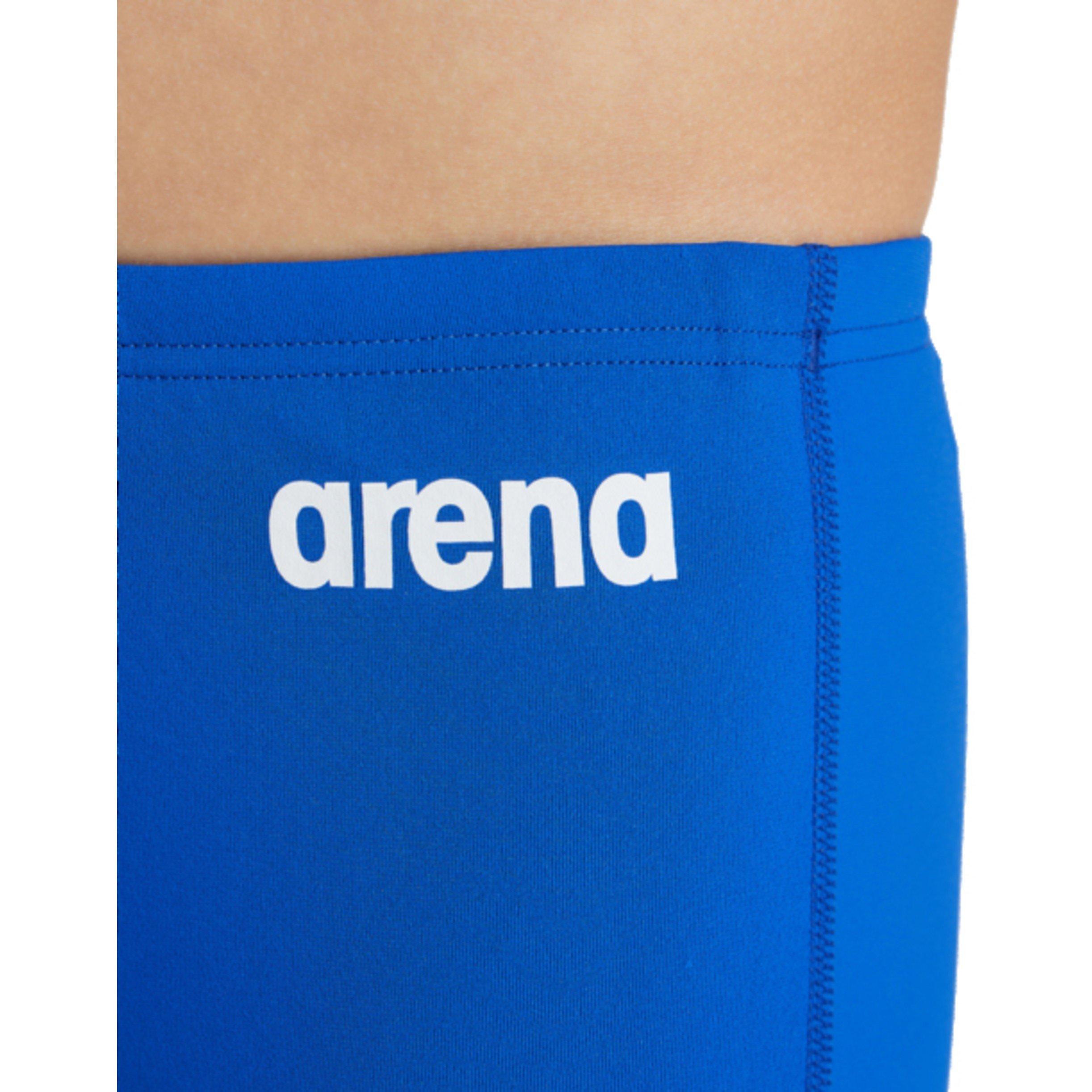 Royal/White - Arena - Boys Solid Team Swim Shorts - 4