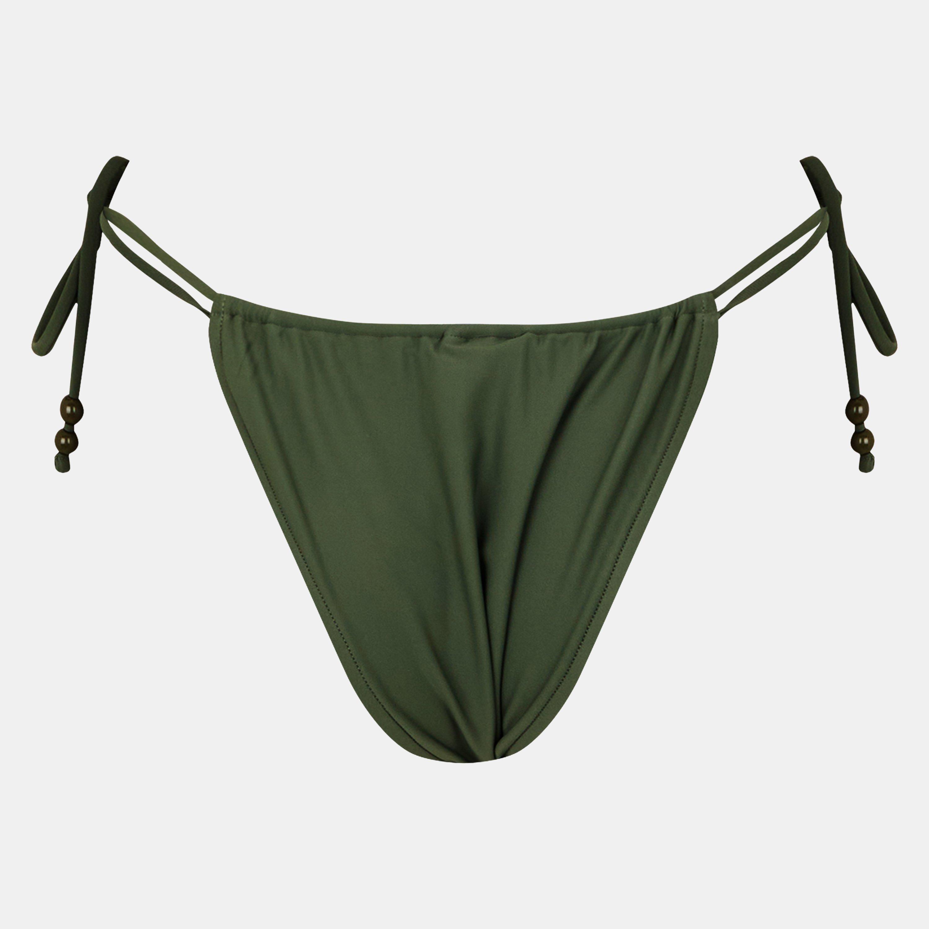 Caqui - Jack Wills - JW Beaded Ruched Tie Side Bikini Bottoms - 2