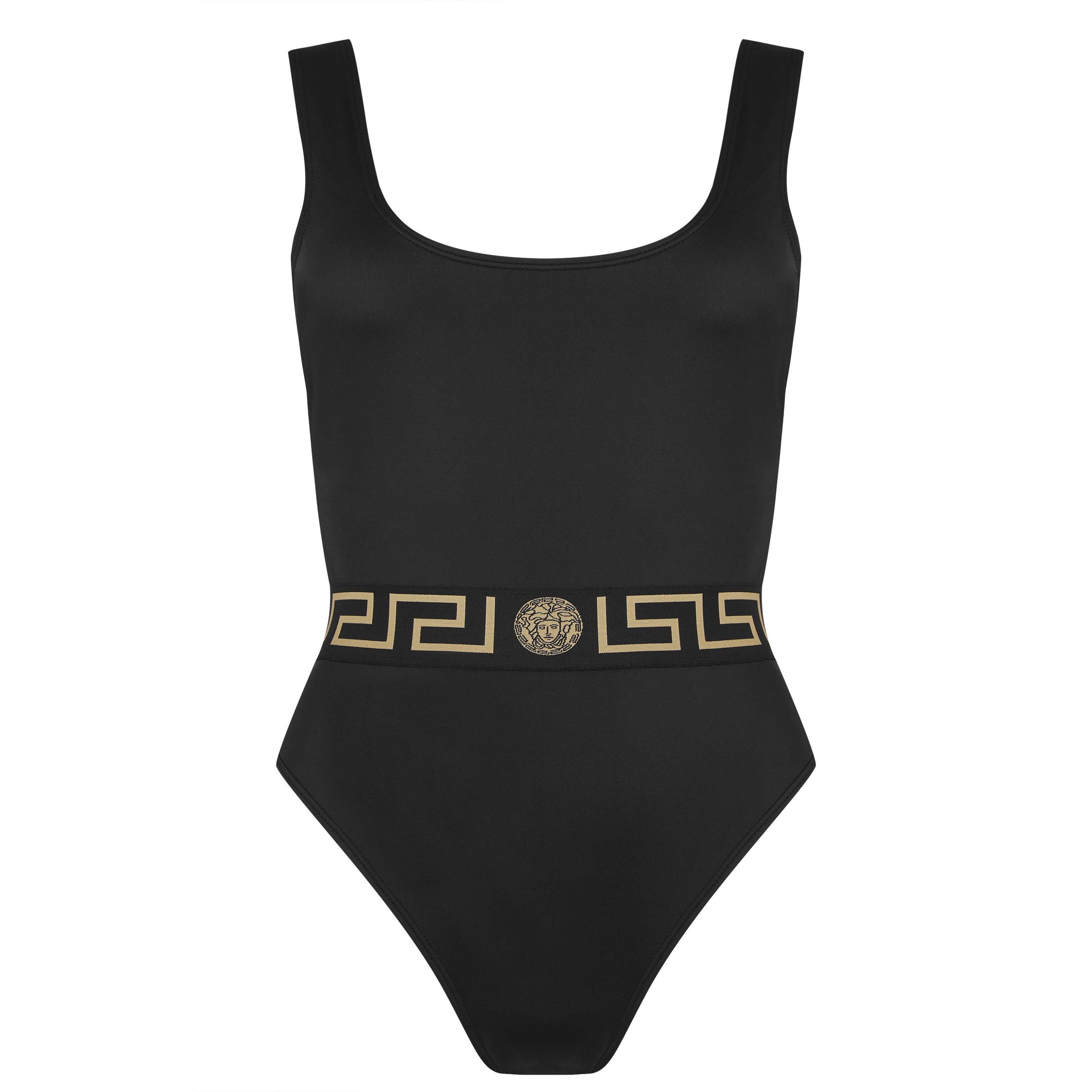 Black 1B000 - Versace Icon - Greca Bodysuit - 1