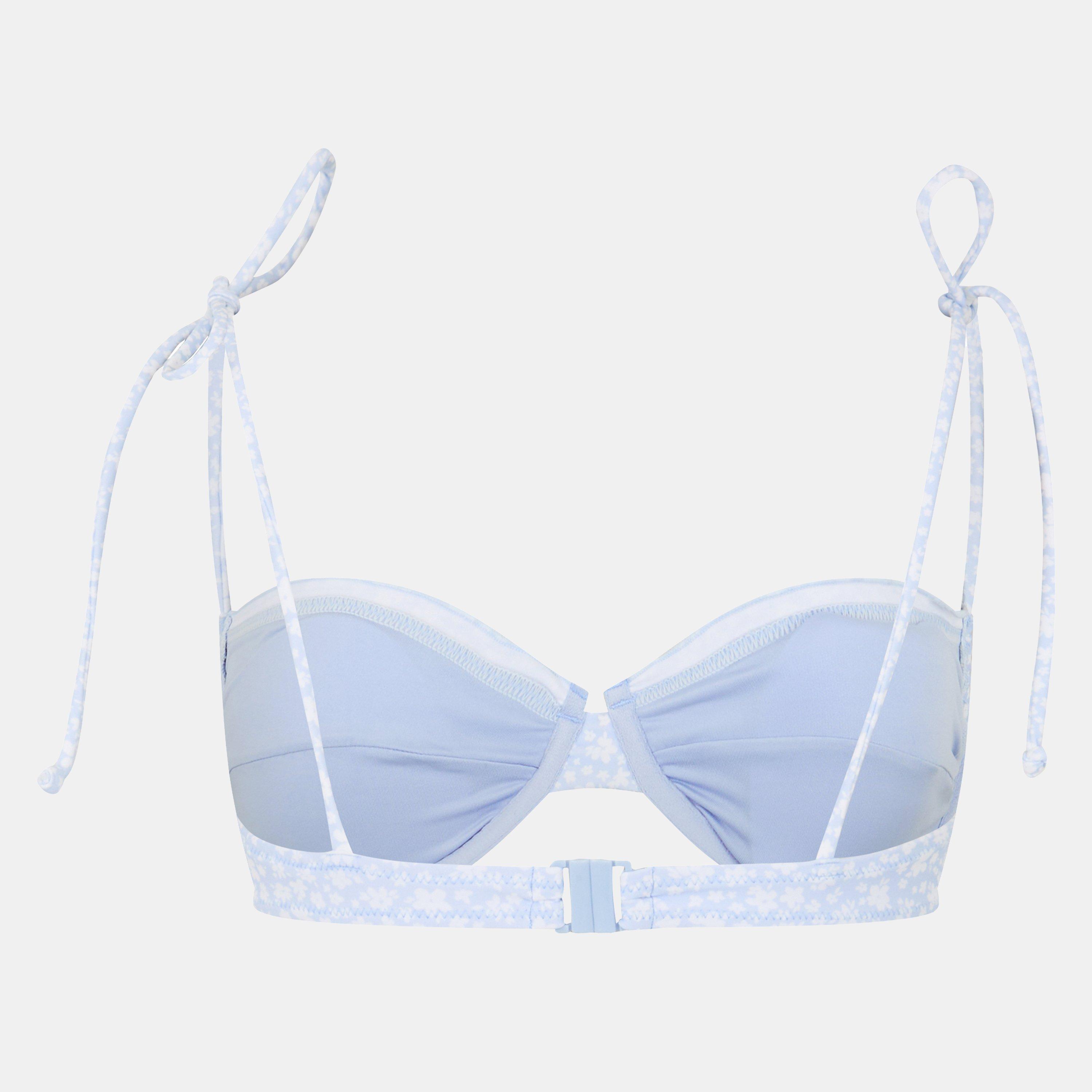 Azul Ditsy - Jack Wills - Lettuce Edge Balconette Bikini - 2