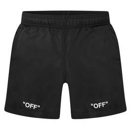 Off White Stencil Logo Swimshorts