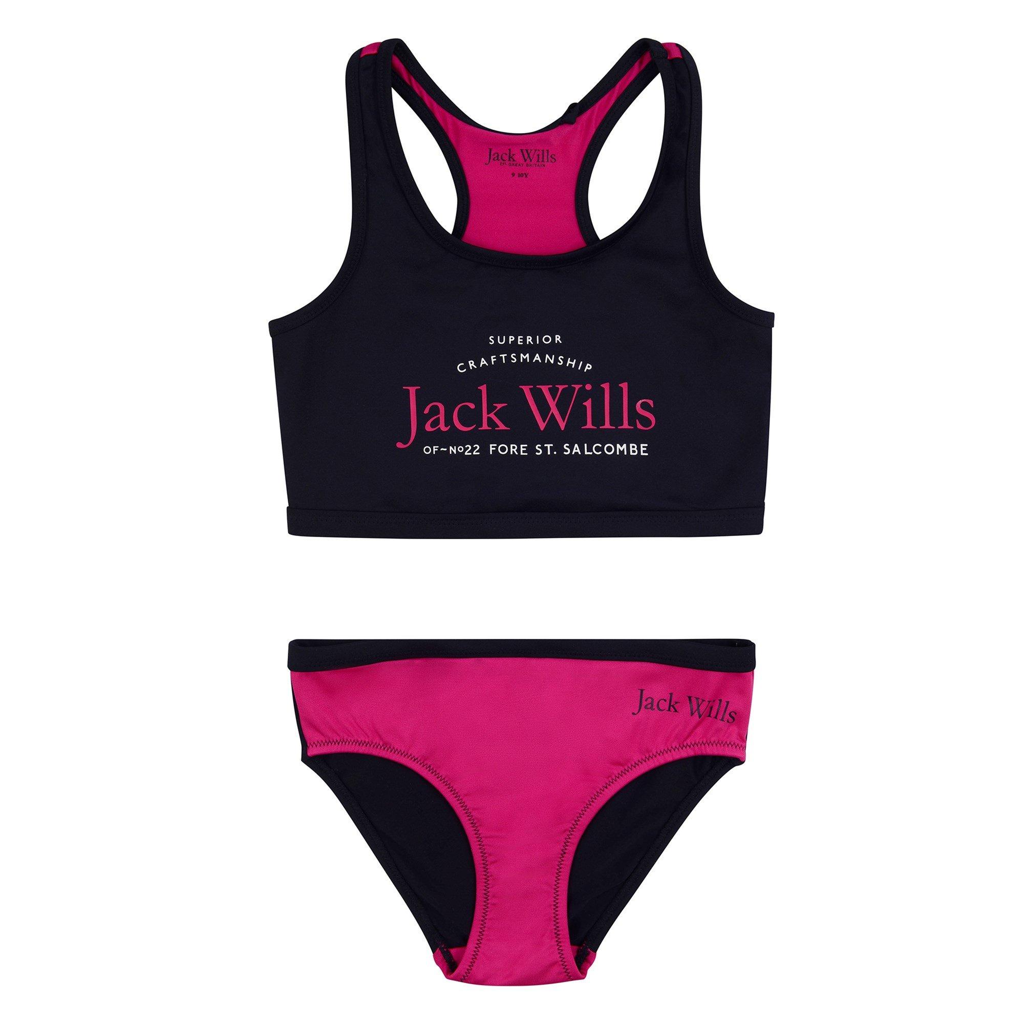 Pourpre de betterave - Jack Wills - Jack Kids Girls Script Bikini Swim Set - 1