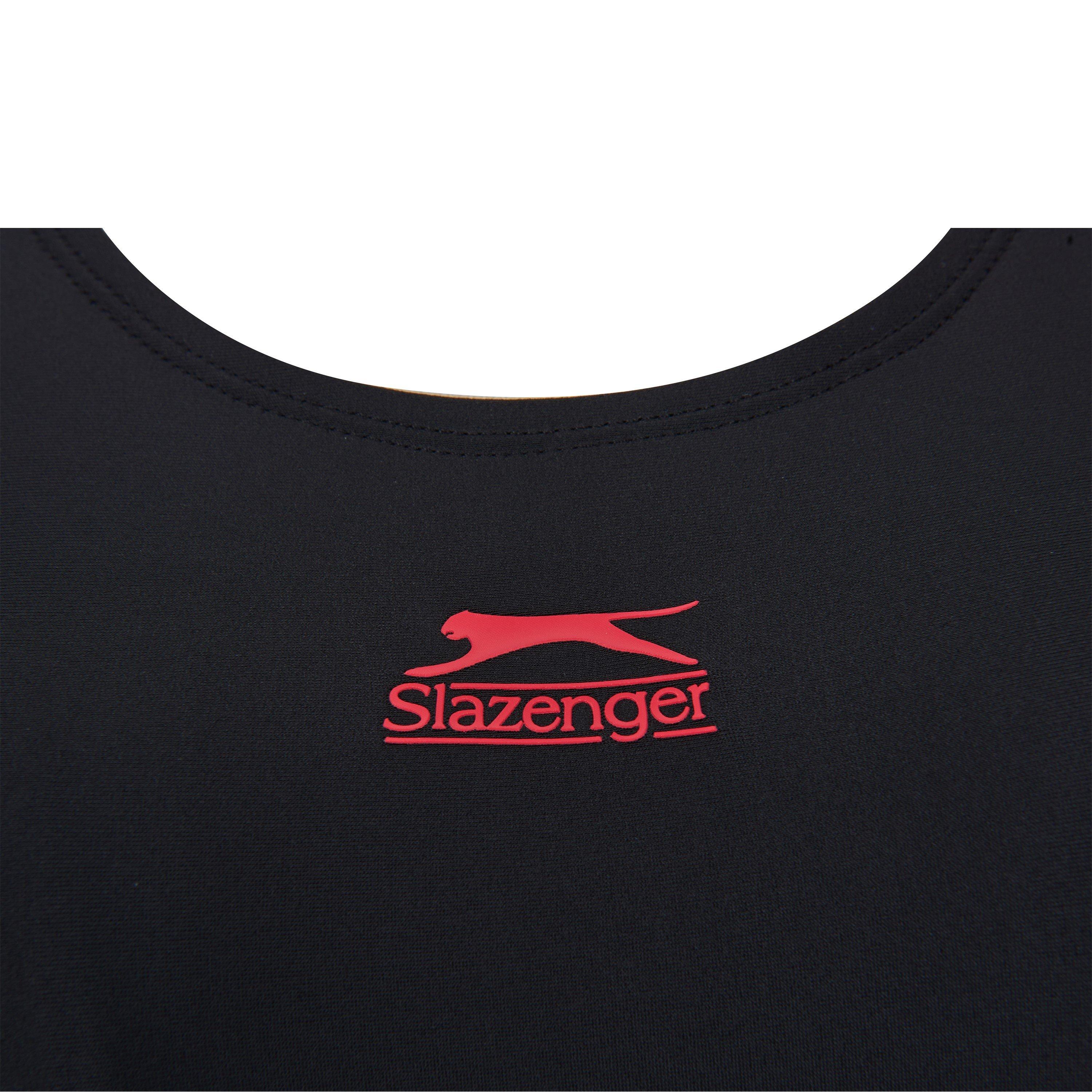 Negro/Naranja - Slazenger - Splice Boyleg Swimsuit Womens - 4