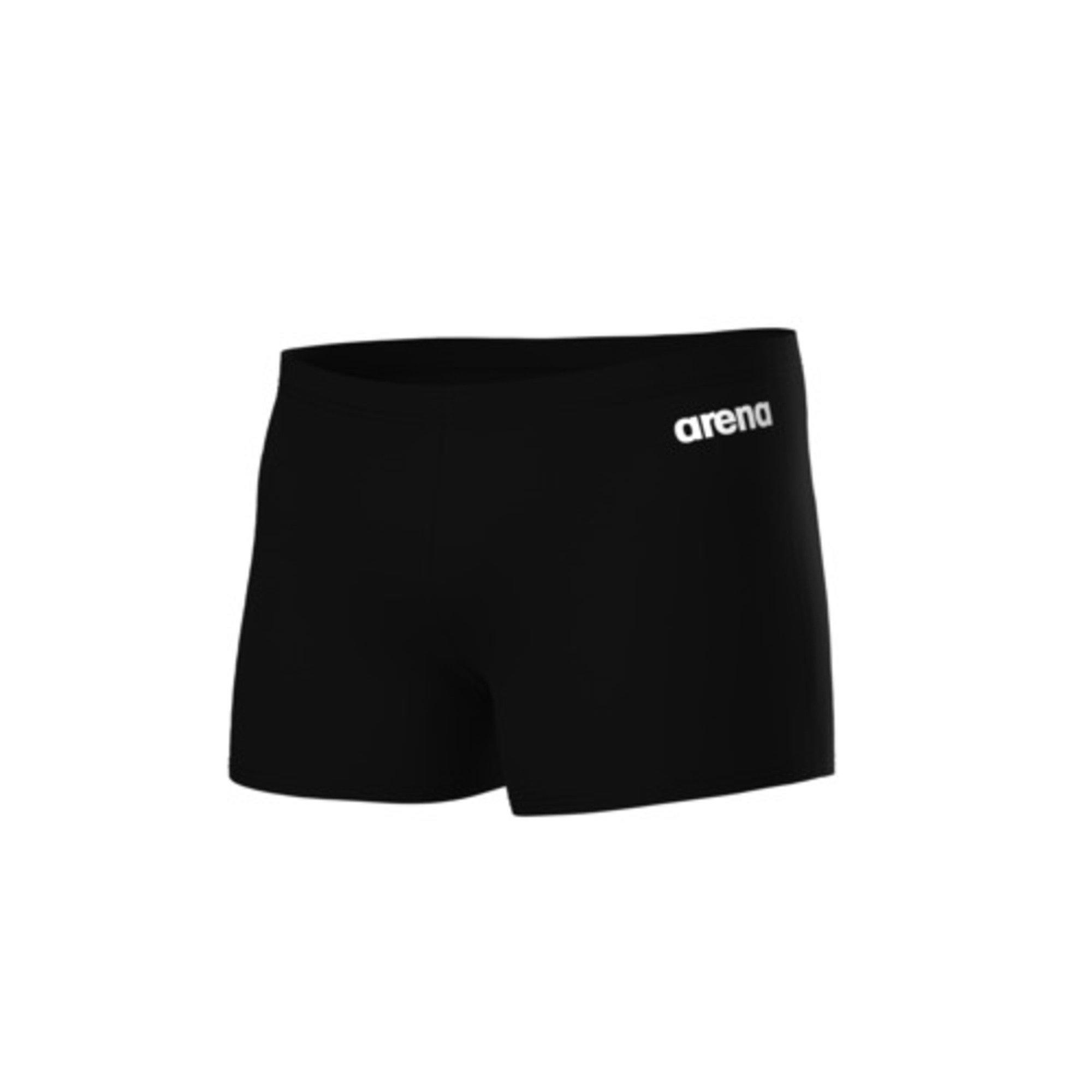Black/White - Arena - Mens Solid Team Swim Shorts - 1