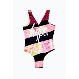 Hype Stripe Swimsuit Jn99