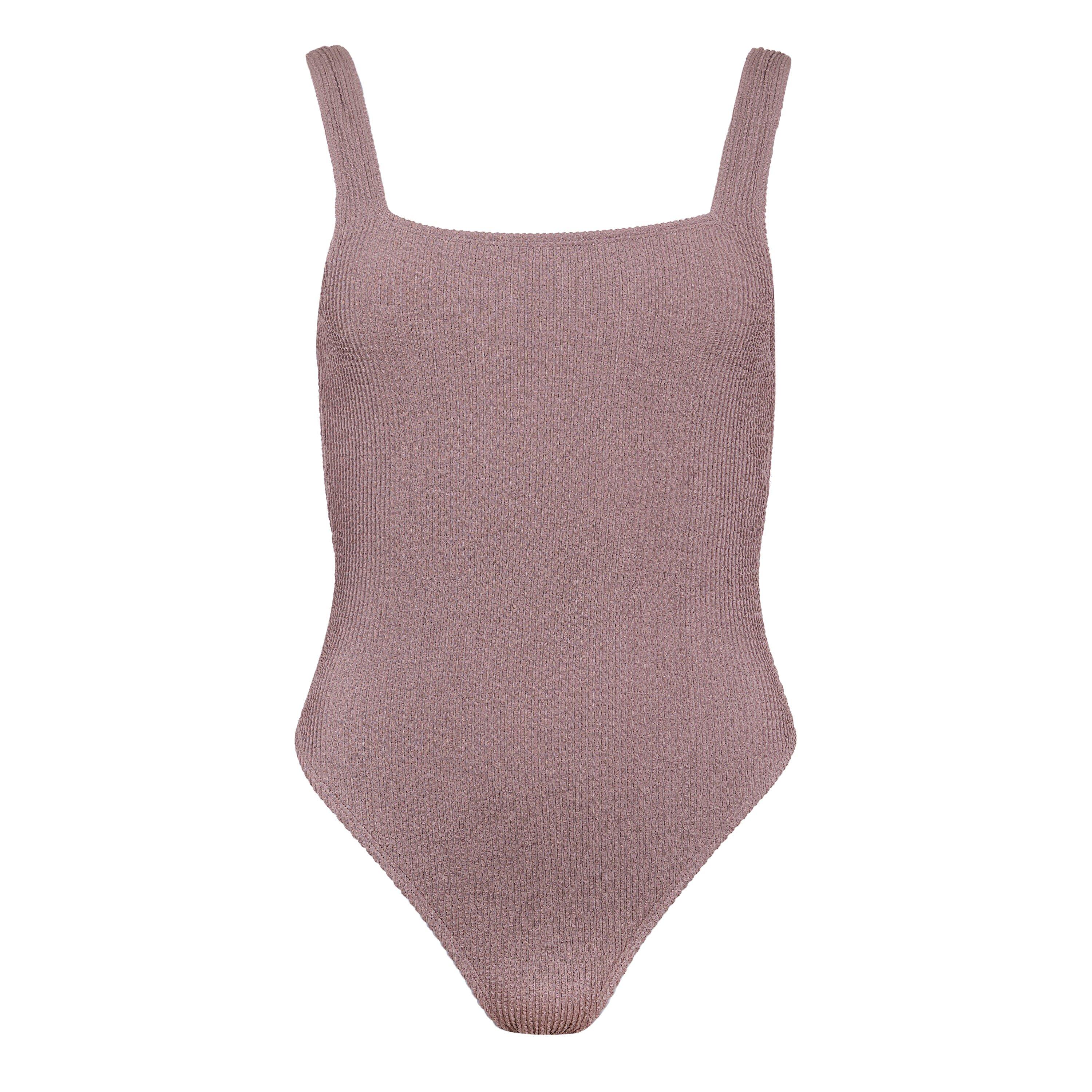 Mocha - Jack Wills - Women's Non Padded Wired Scoop Neck Swimsuit - 1