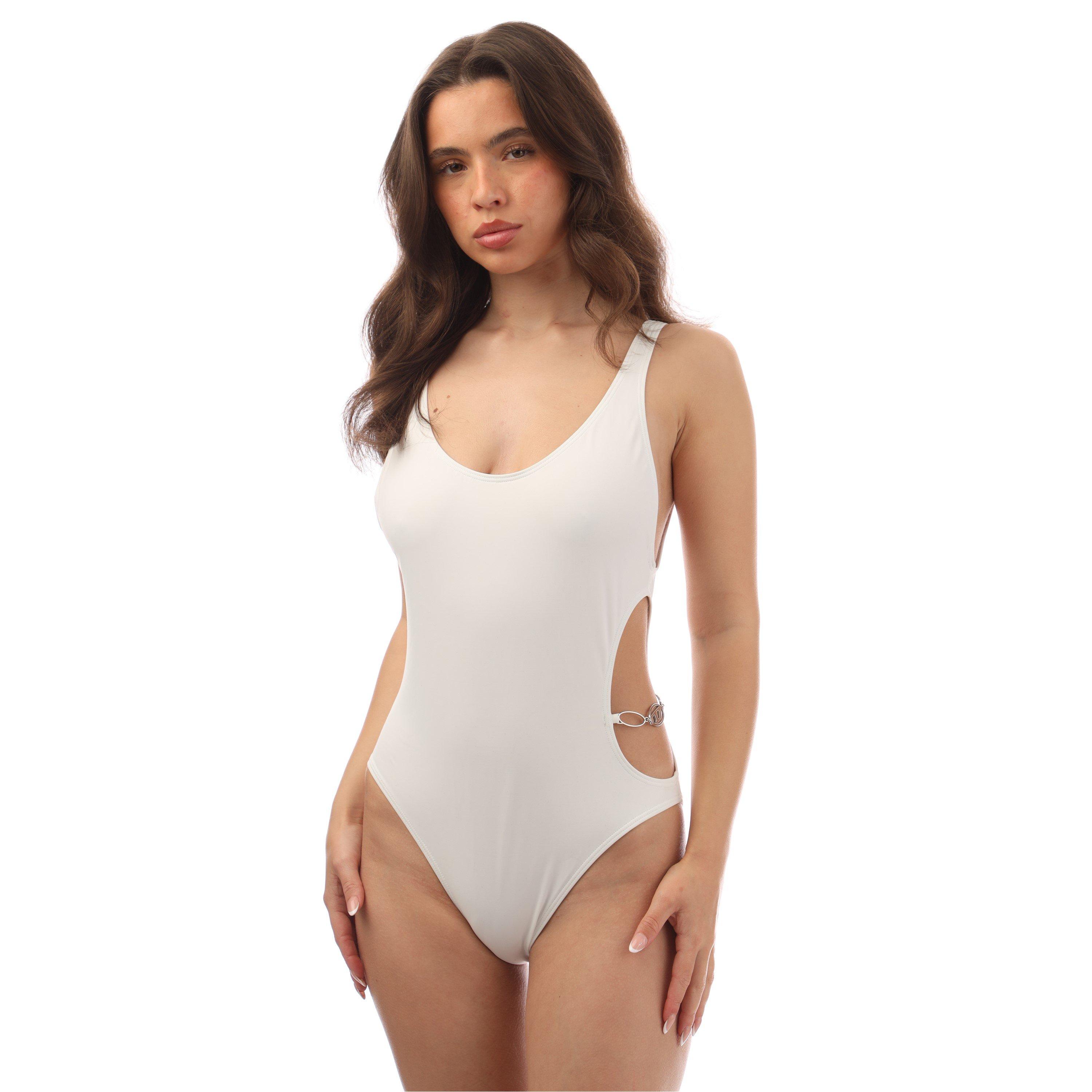 Bright White - Diesel - Women's Plunge Swimsuit - 1