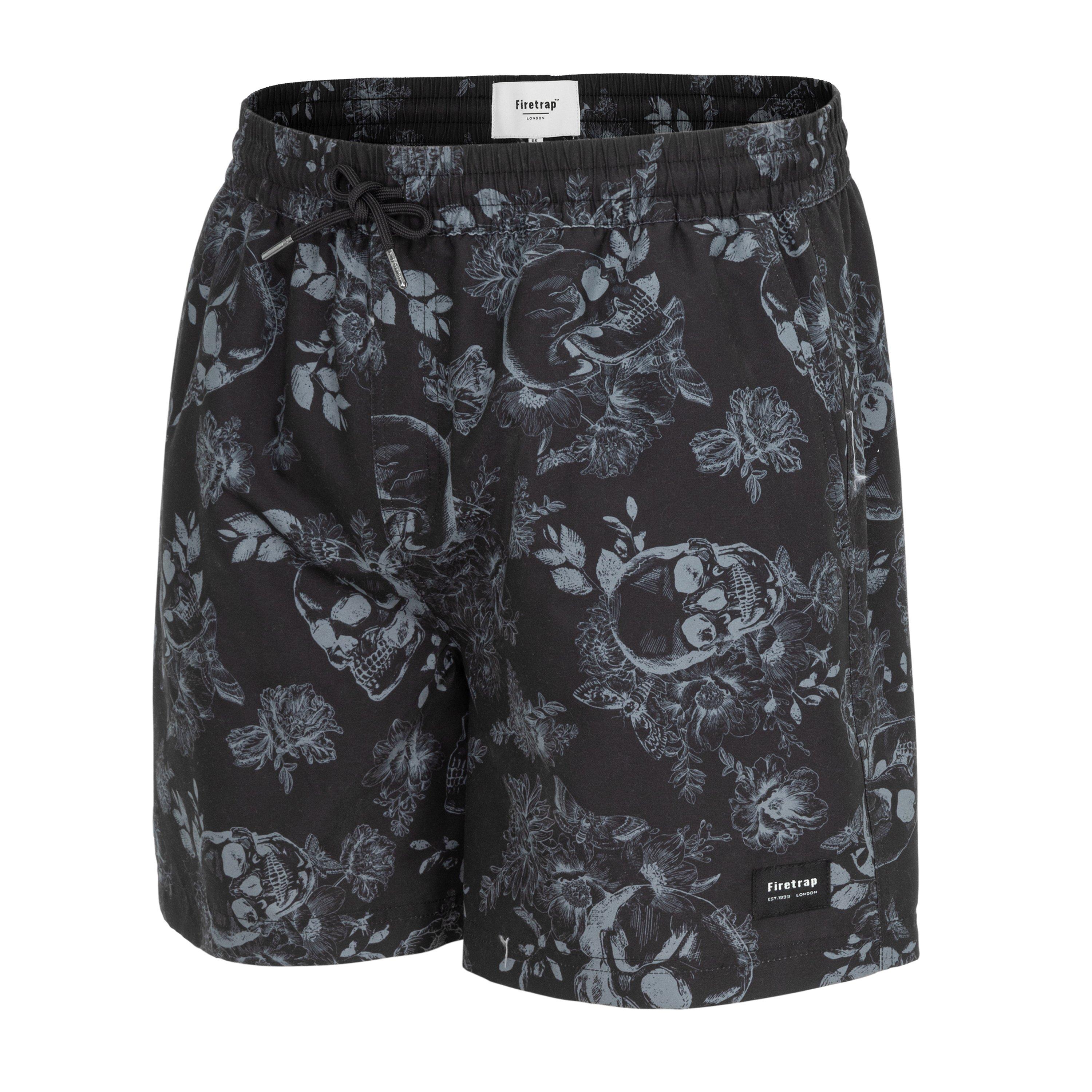 Crna - Firetrap - AOP Swim Shorts Sn53 - 3