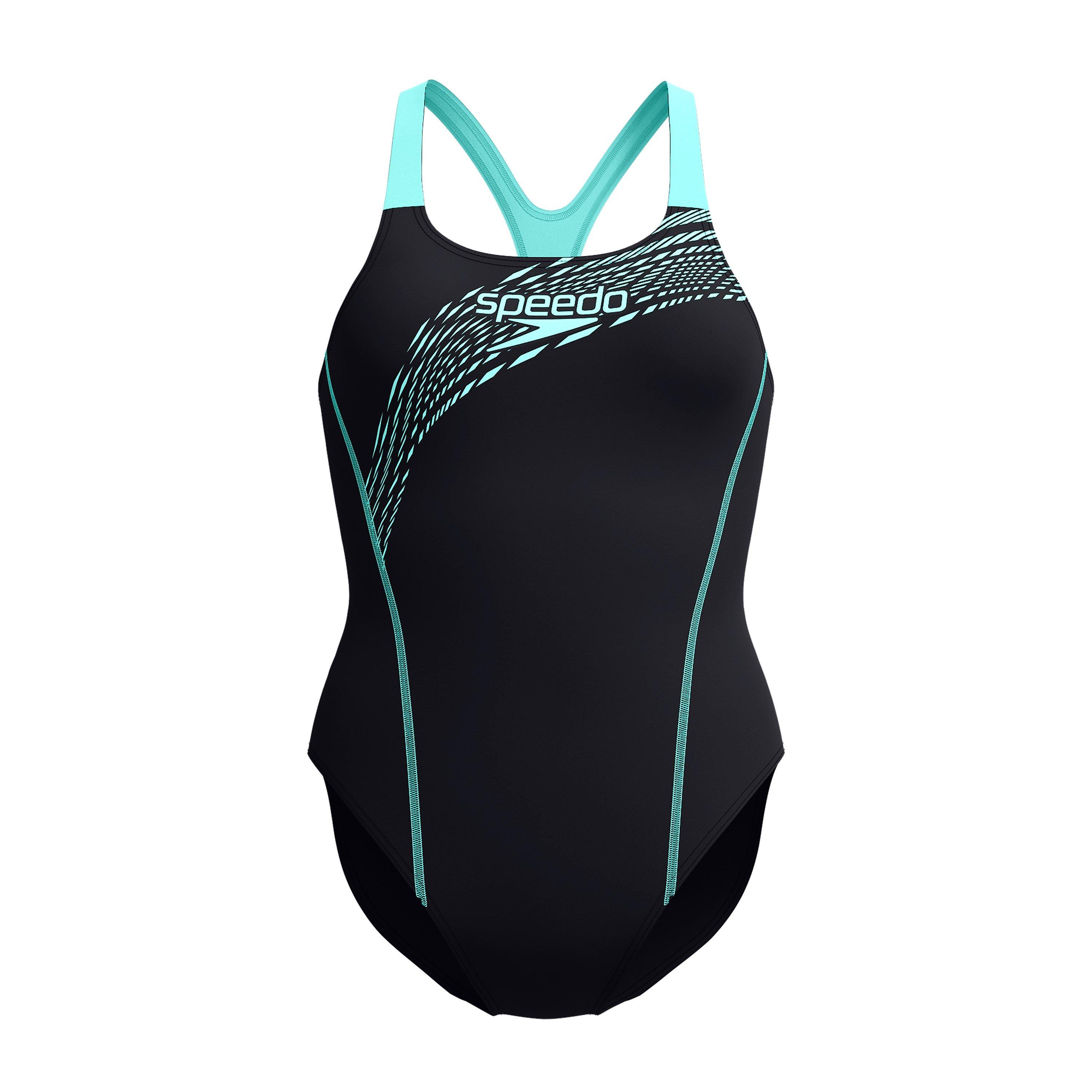Speedo Women's Logo One Piece Swimsuit - Artic Glass - 10 (S)
