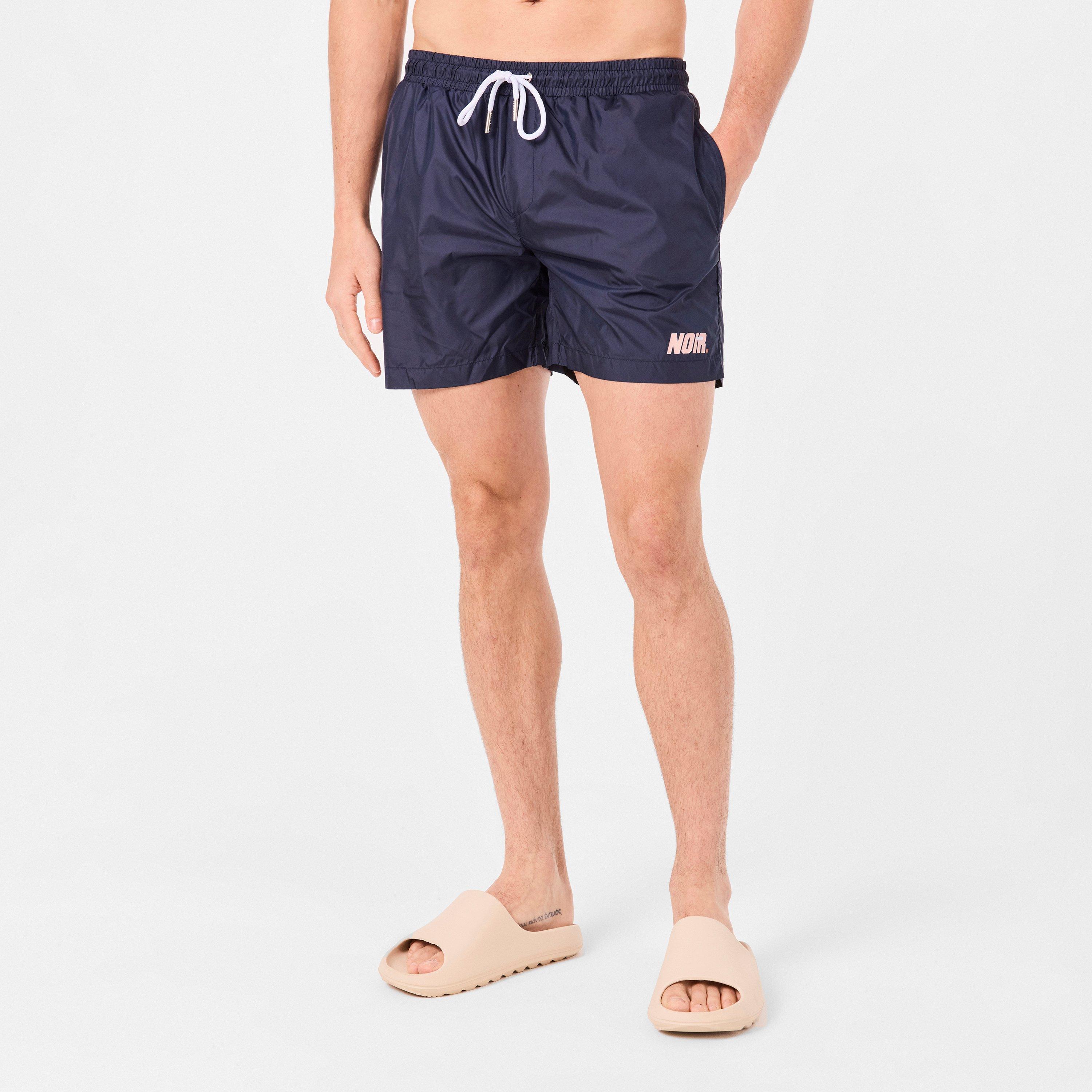Blue - Societe Noir - Men's Quick-Drying Mesh Lined Swim Shorts - 3