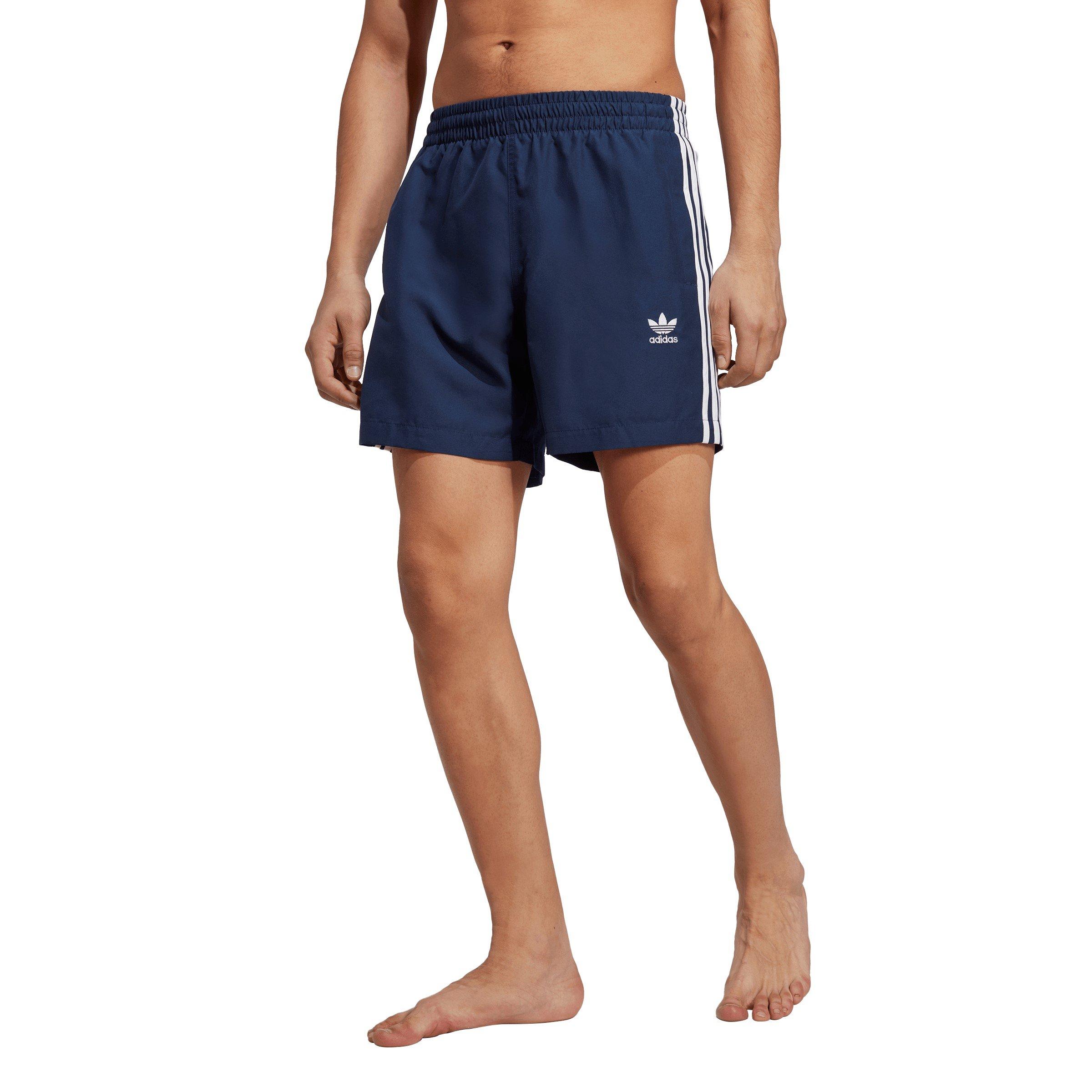 Nindig/White - adidas Originals - Adicolor 3-Stripes Swim Shorts - 2