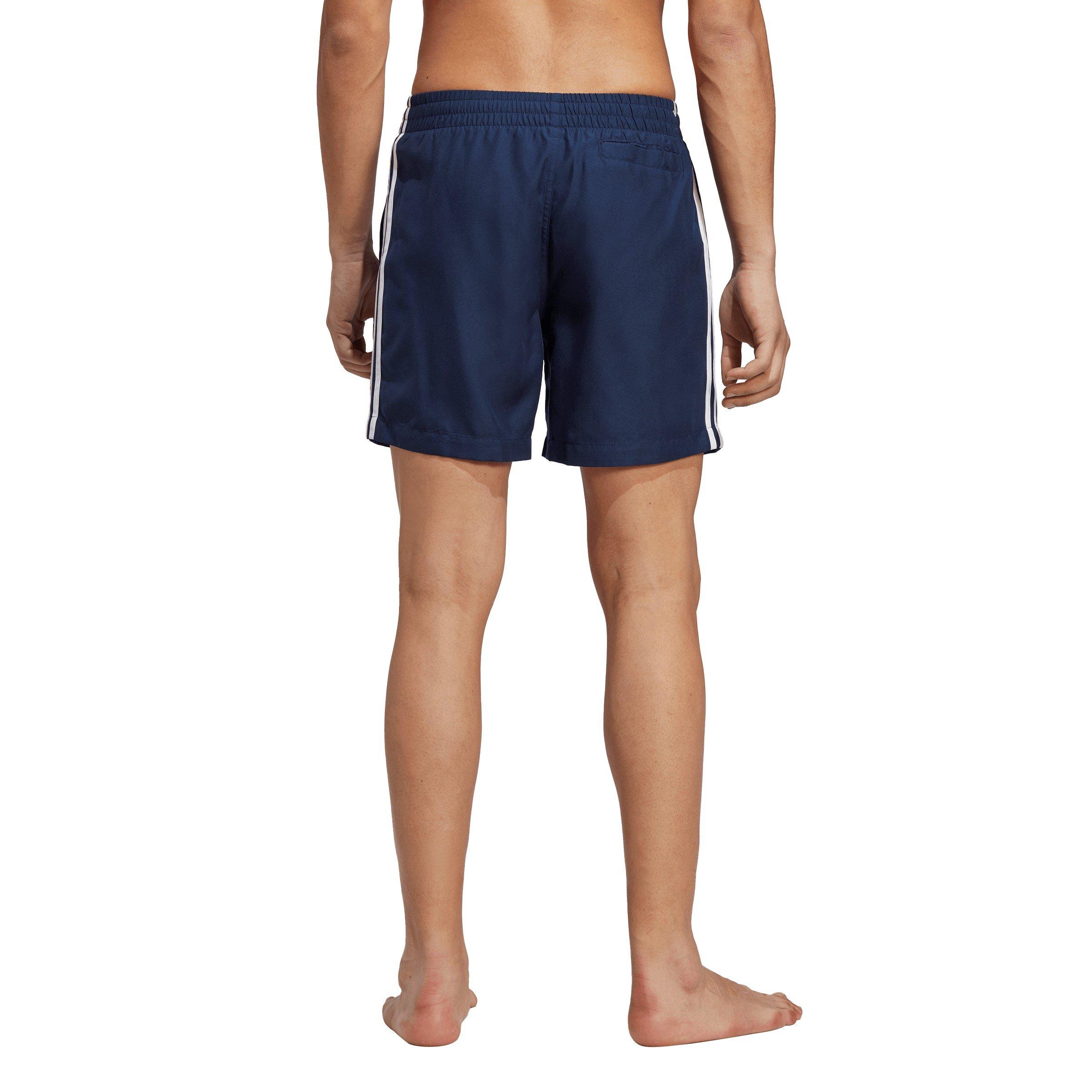 Nindig/White - adidas Originals - Adicolor 3-Stripes Swim Shorts - 3