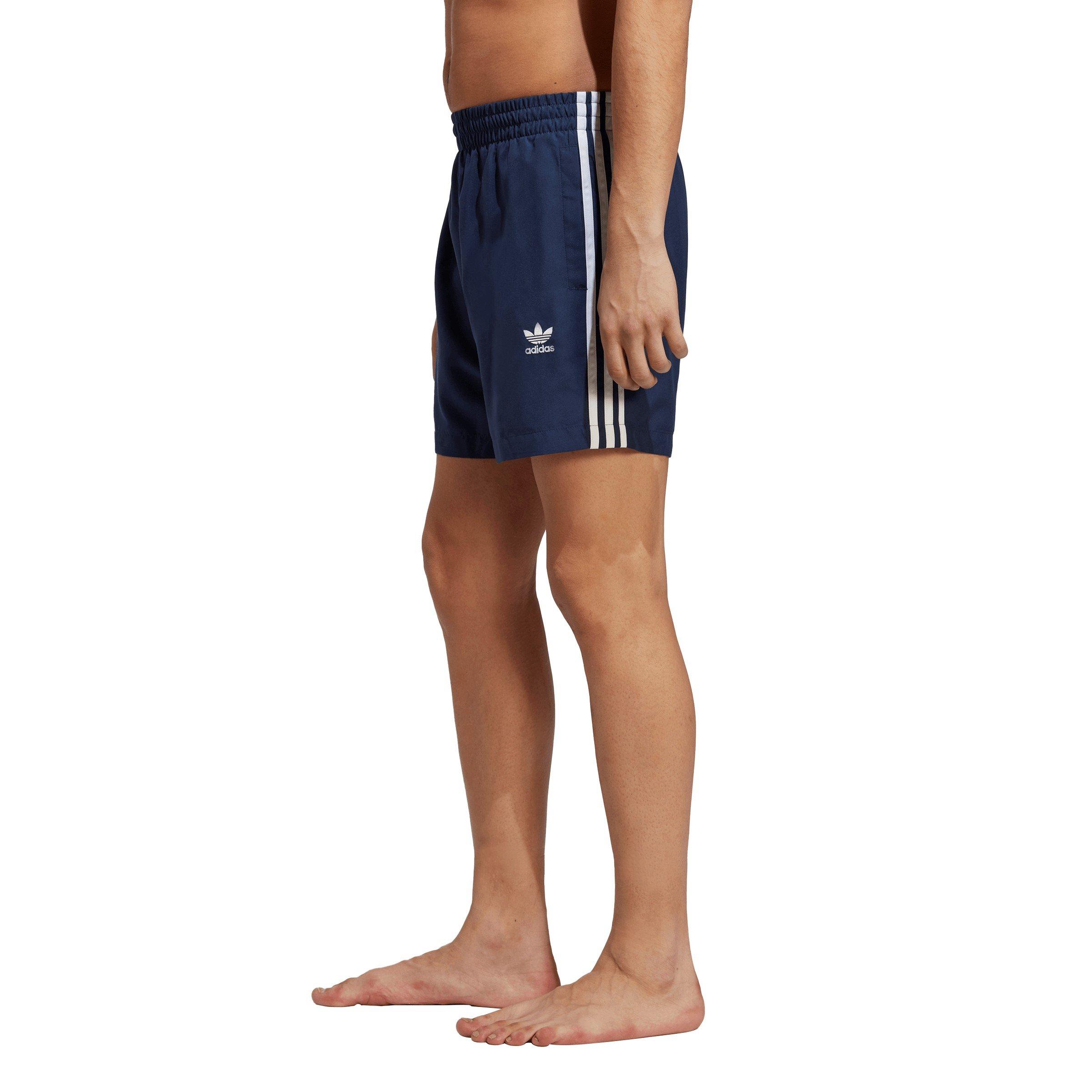 Nindig/White - adidas Originals - Adicolor 3-Stripes Swim Shorts - 5