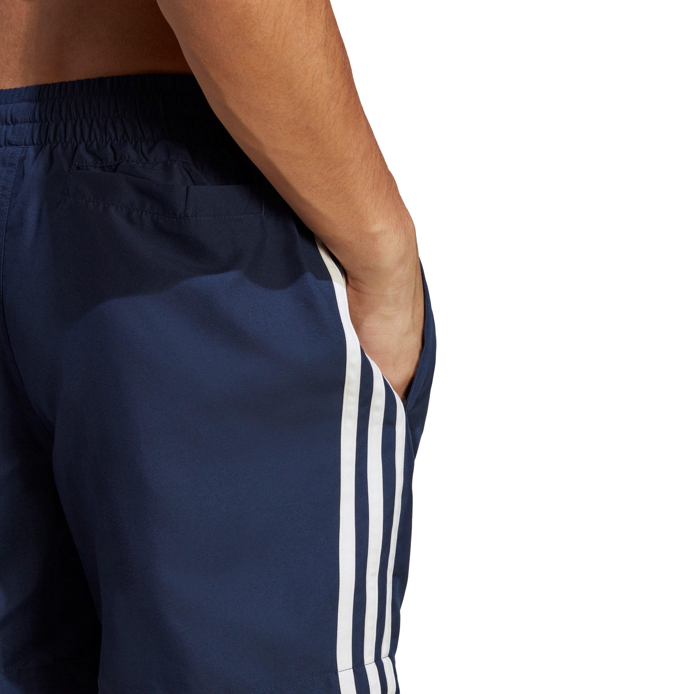 Nindig/White - adidas Originals - Adicolor 3-Stripes Swim Shorts - 8