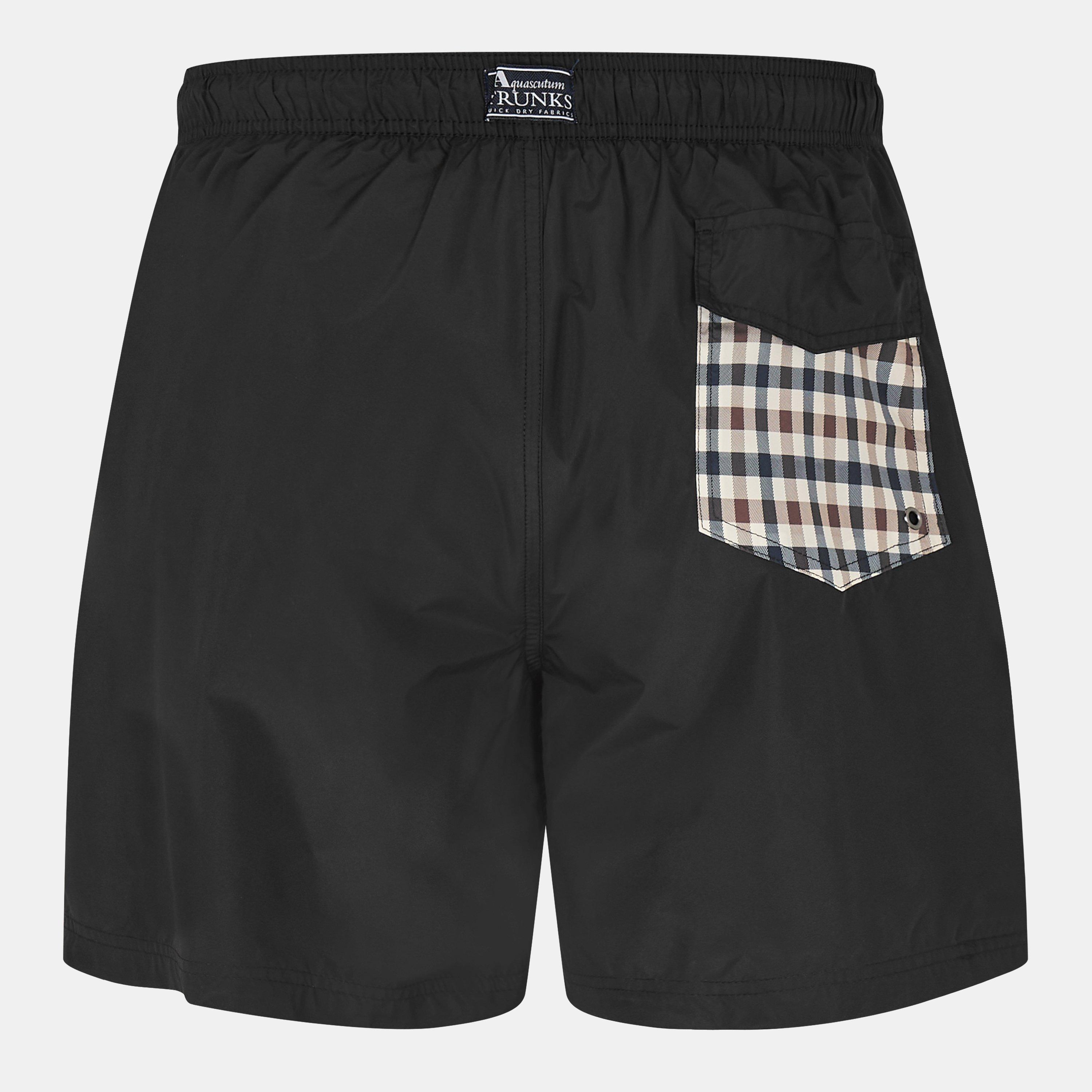 Black - Aquascutum - Men's AquAct Pocket Swim Shorts - 2