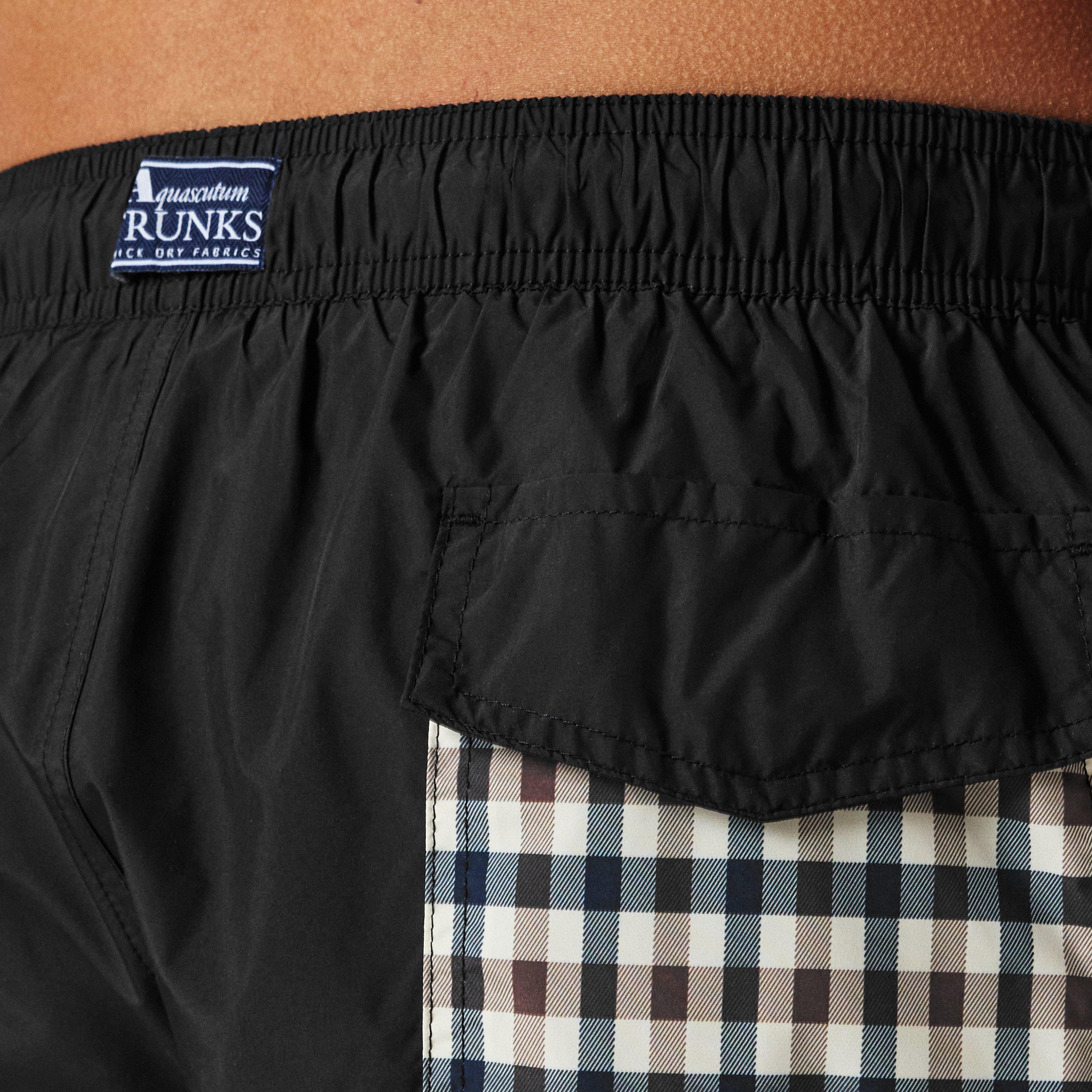 Black - Aquascutum - Men's AquAct Pocket Swim Shorts - 5