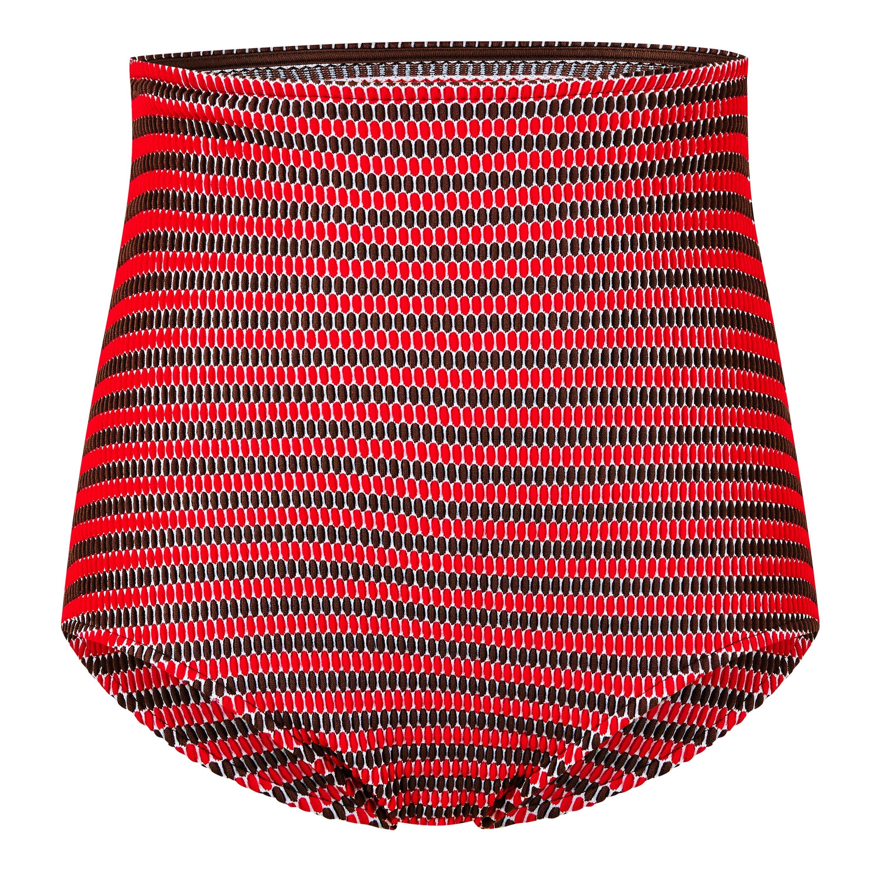 Lipstick/Choco - Bottega Veneta - Women's Two-Piece Stretchy Bikini Set - 3